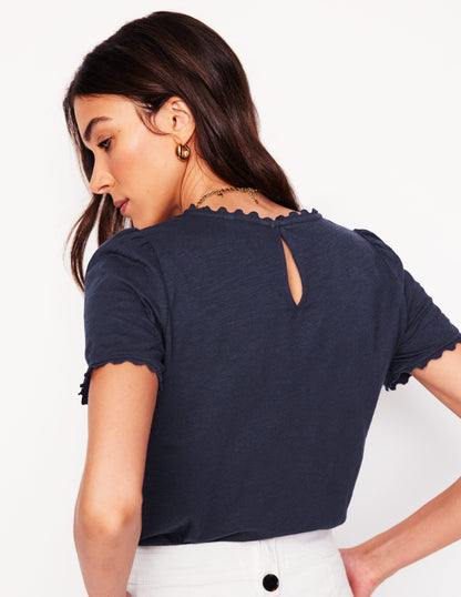 Ali Ricrac T-shirt-Navy-3