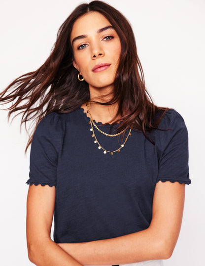 Ali Ricrac T-shirt-Navy-4