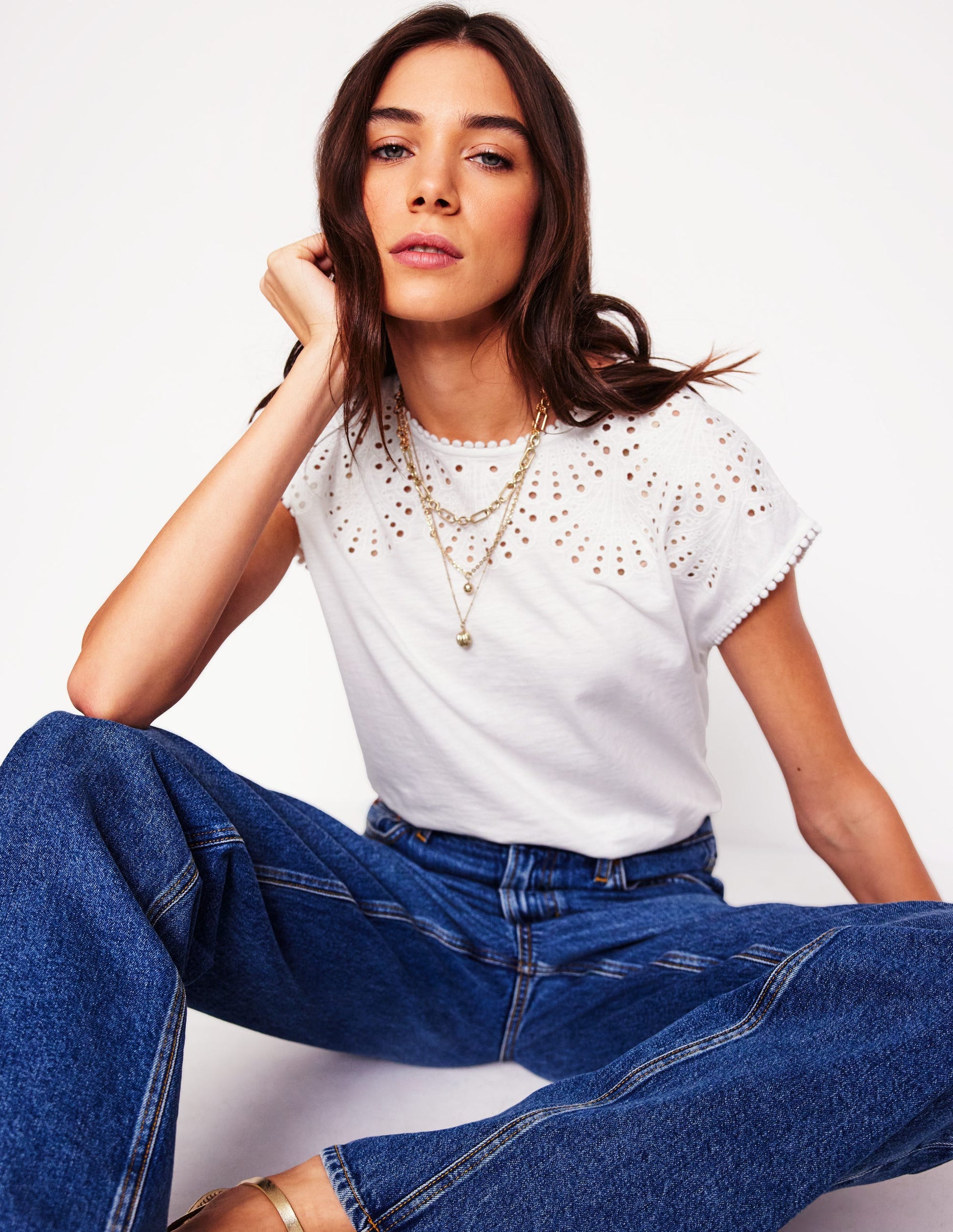 Anya Broderie T-shirt-White-1
