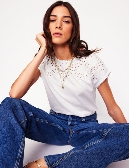 Anya Broderie T-shirt-White-1