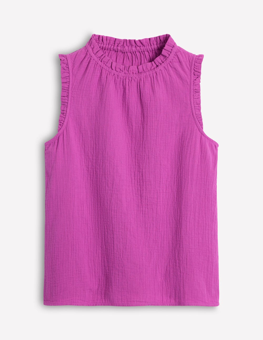 Sophie Ruffle Double Cloth Top-Foxglove Purple-6