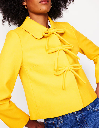 Bow Jacket-Pineapple Yellow