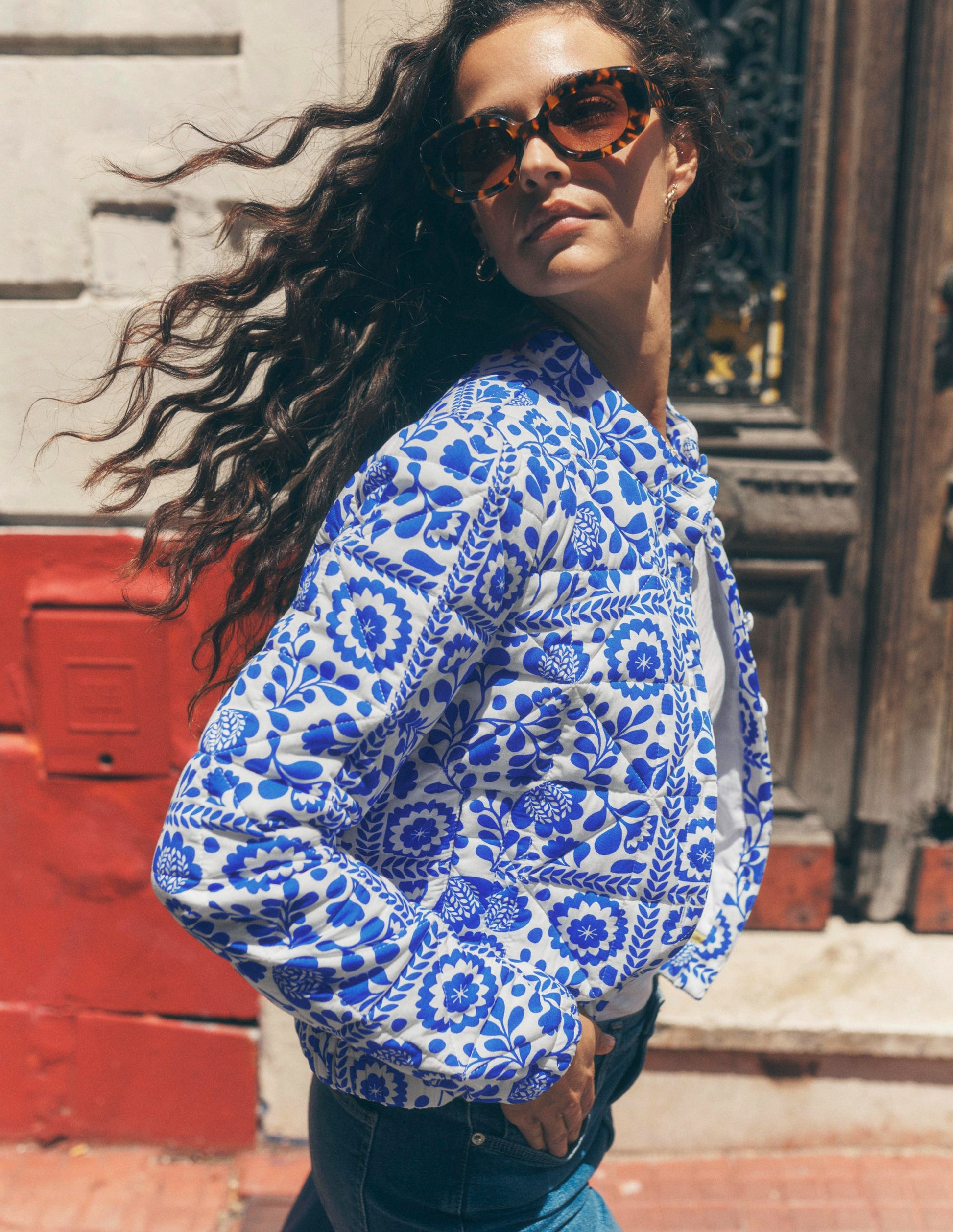 Highbury Quilted Jacket-Vine Tile-5