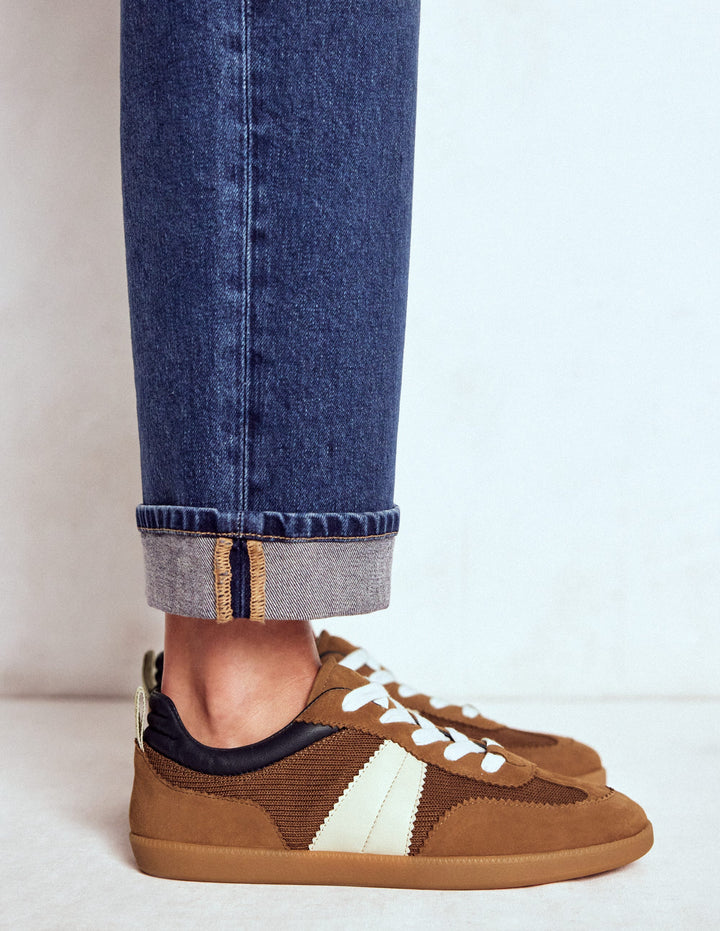 Erin Retro Tennis Trainers-Gingersnap