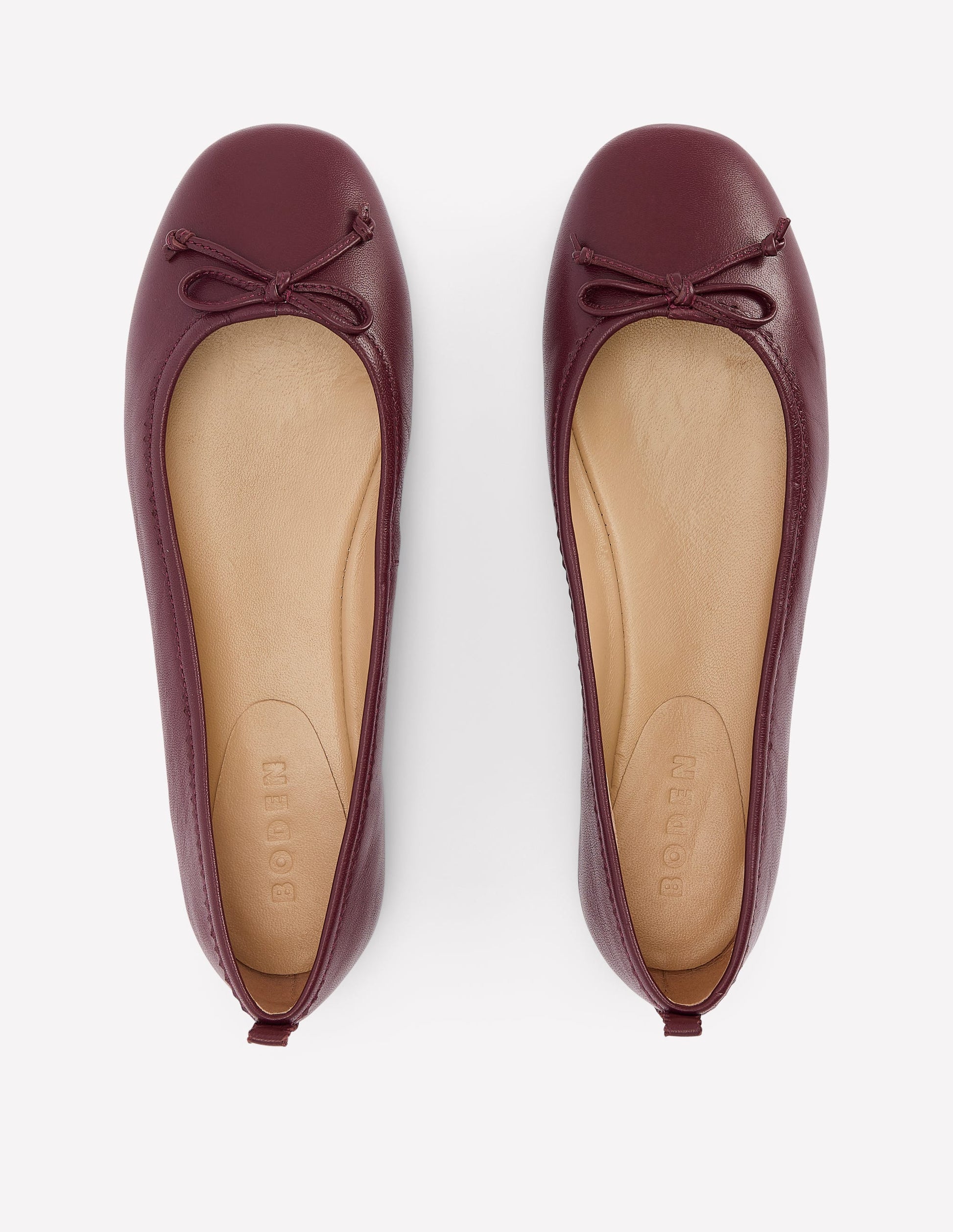 Kitty Flexi Sole Ballet Pumps-Oxblood-5