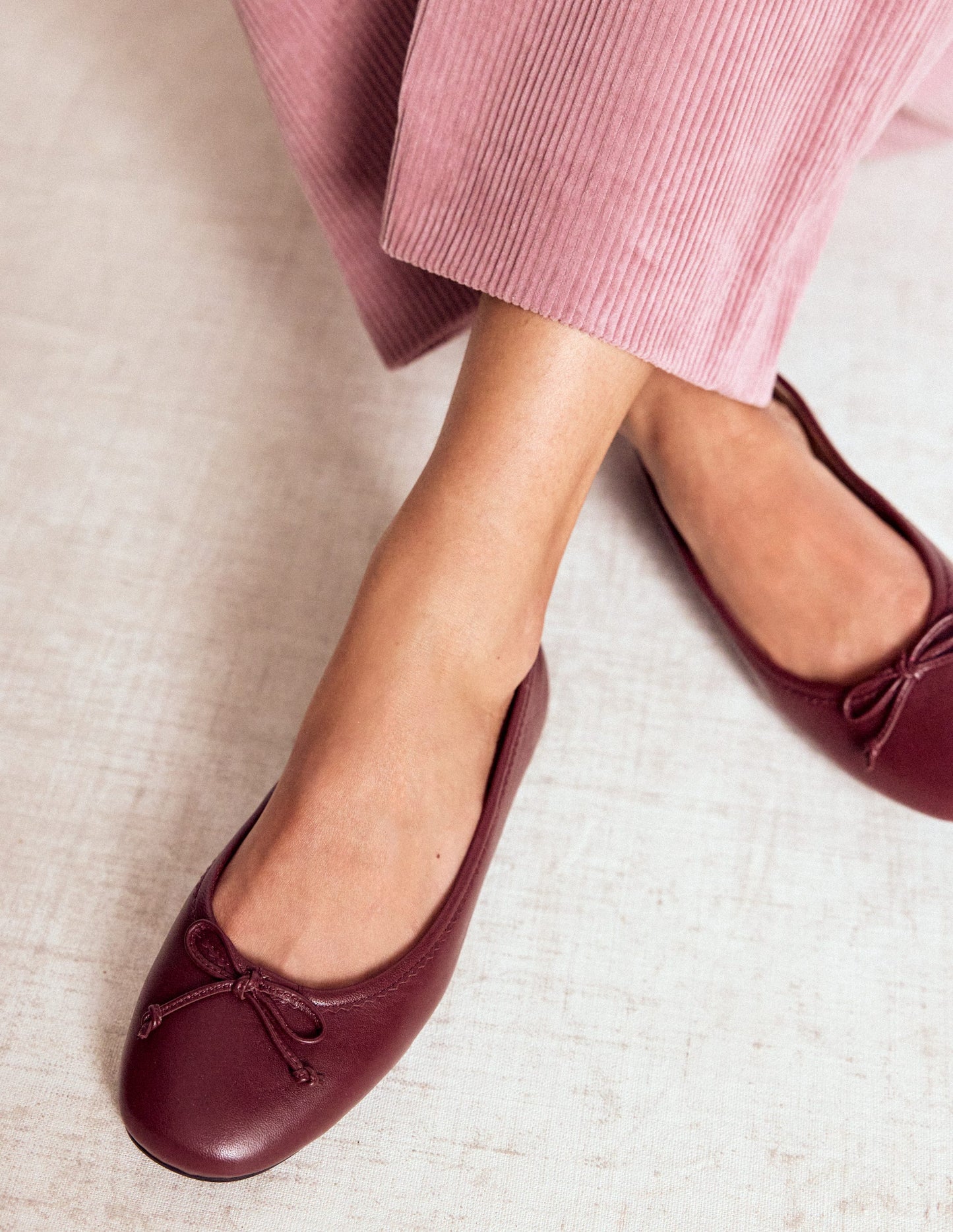 Kitty Flexi Sole Ballet Pumps-Oxblood