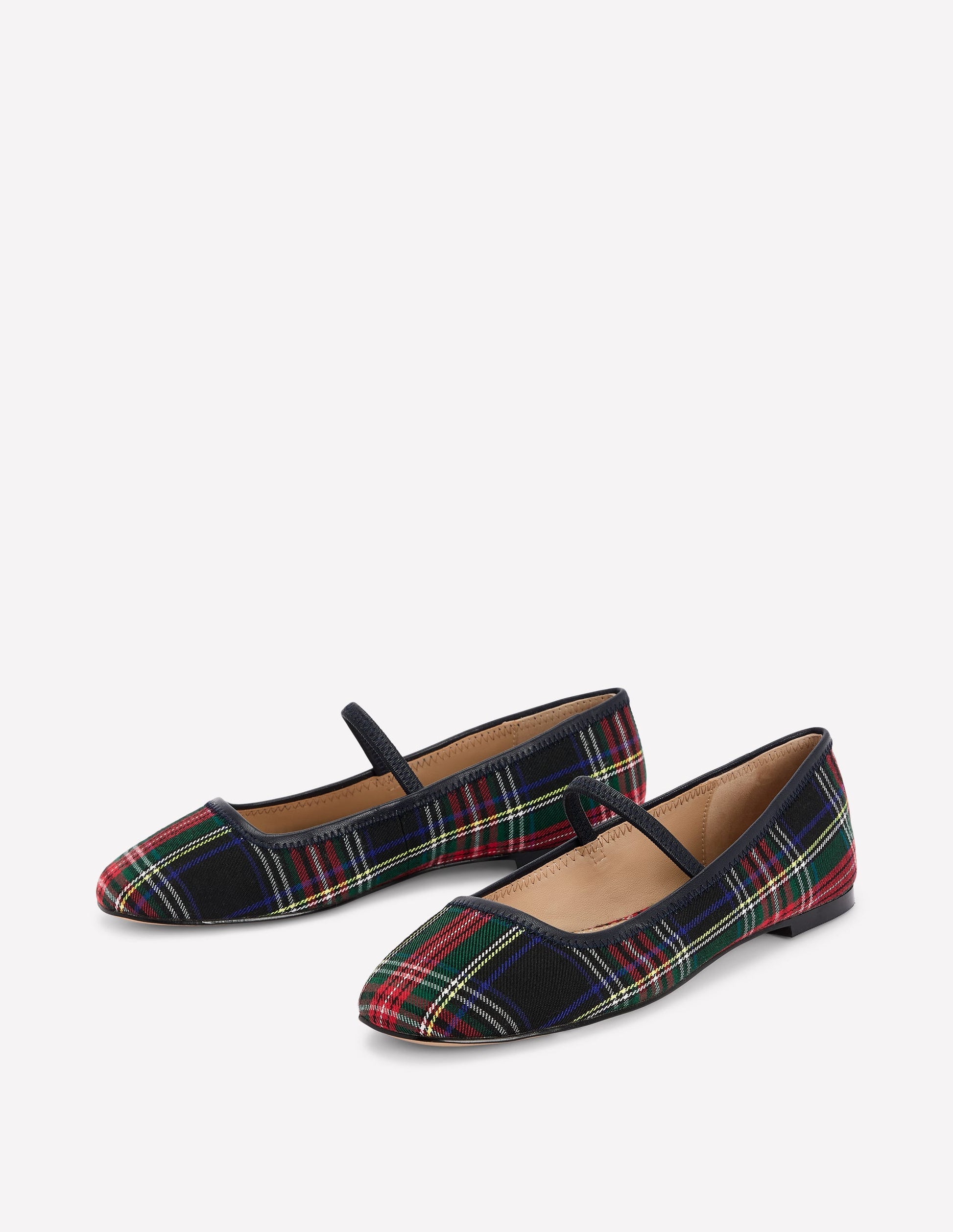 Thea Mary Jane Ballet Flats-Check-3