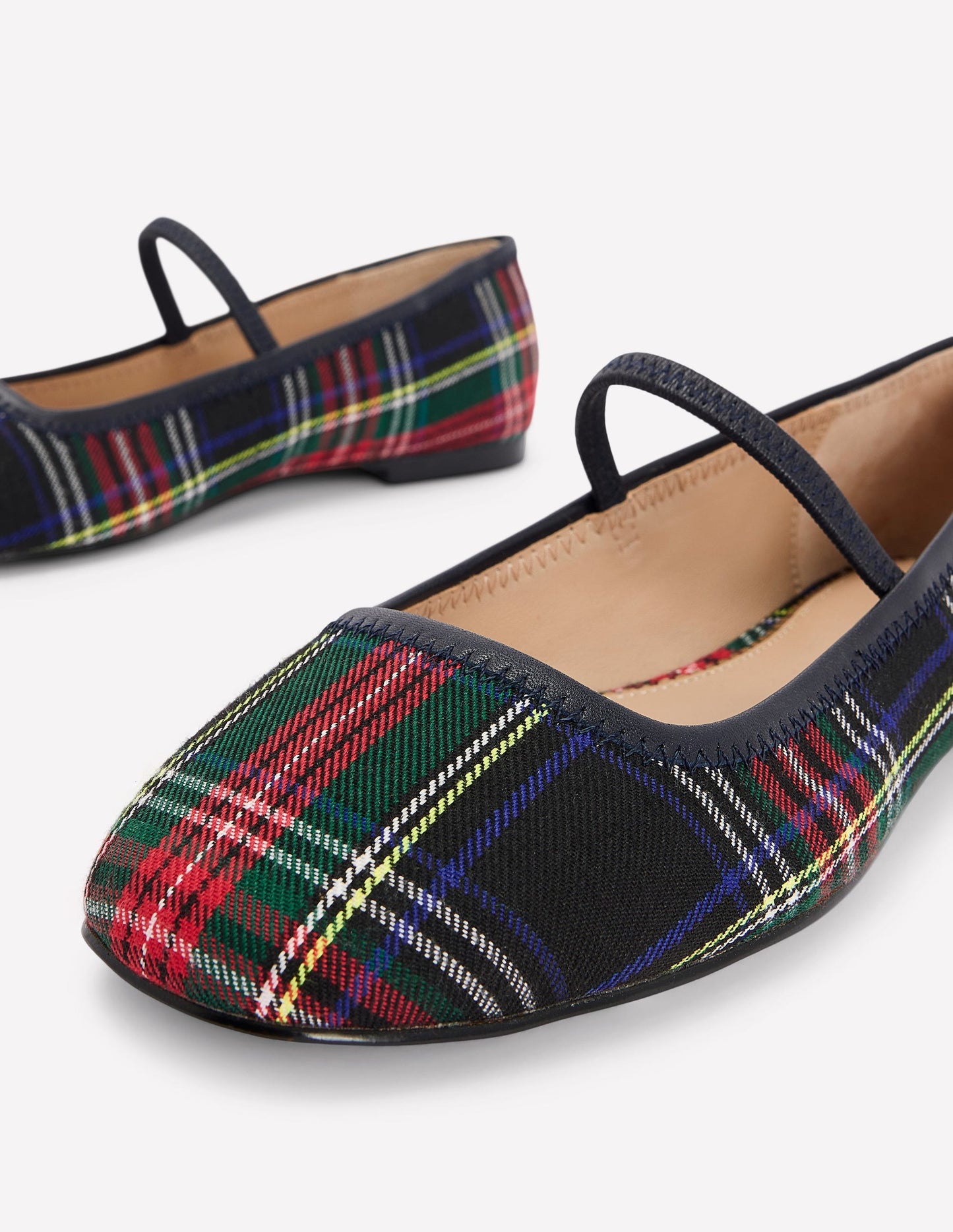 Thea Mary Jane Ballet Flats-Check