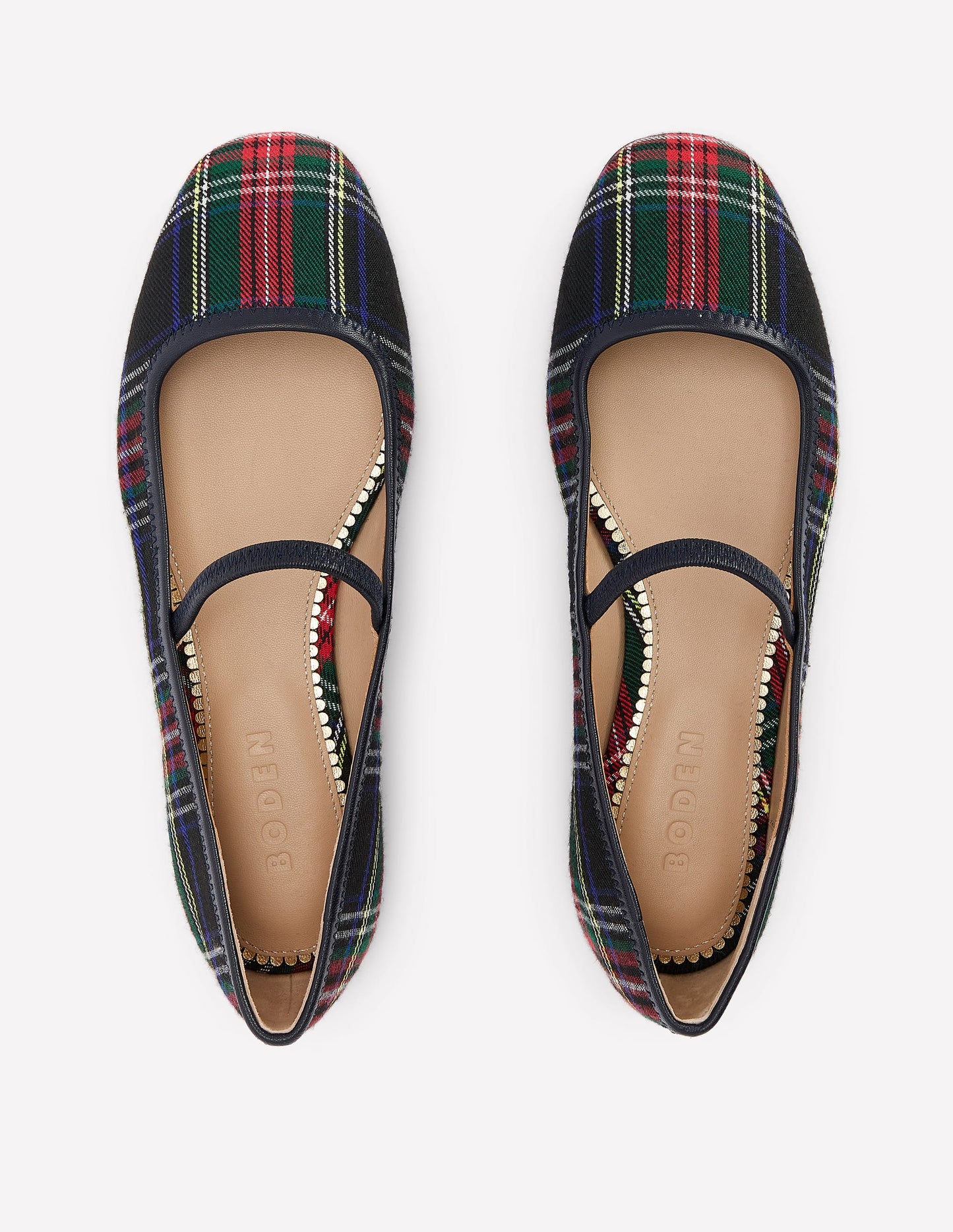 Thea Mary Jane Ballet Flats-Check