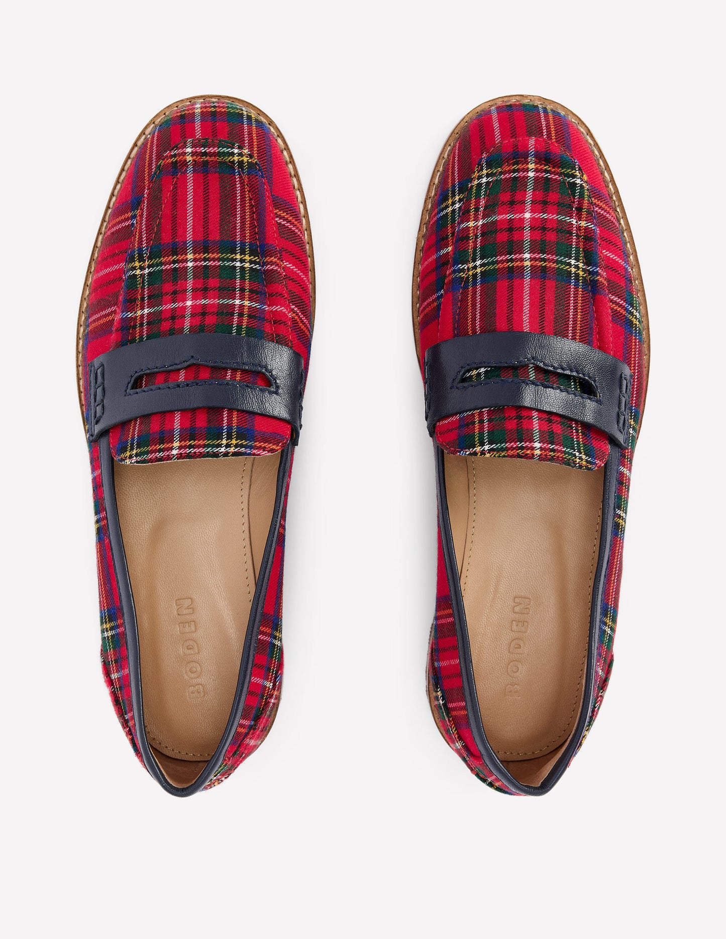 Nya Penny Loafers-Tartan