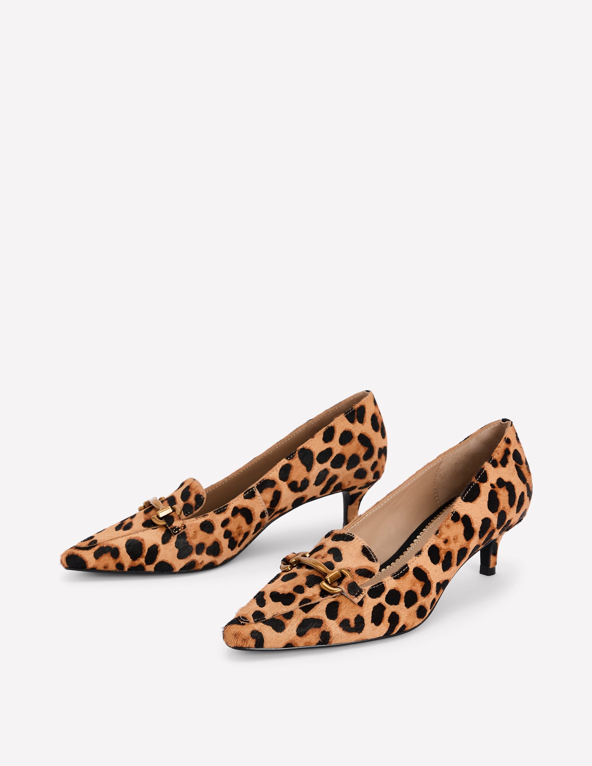 Iris Heel Snaffle Point Loafer-Leopard - Image 3