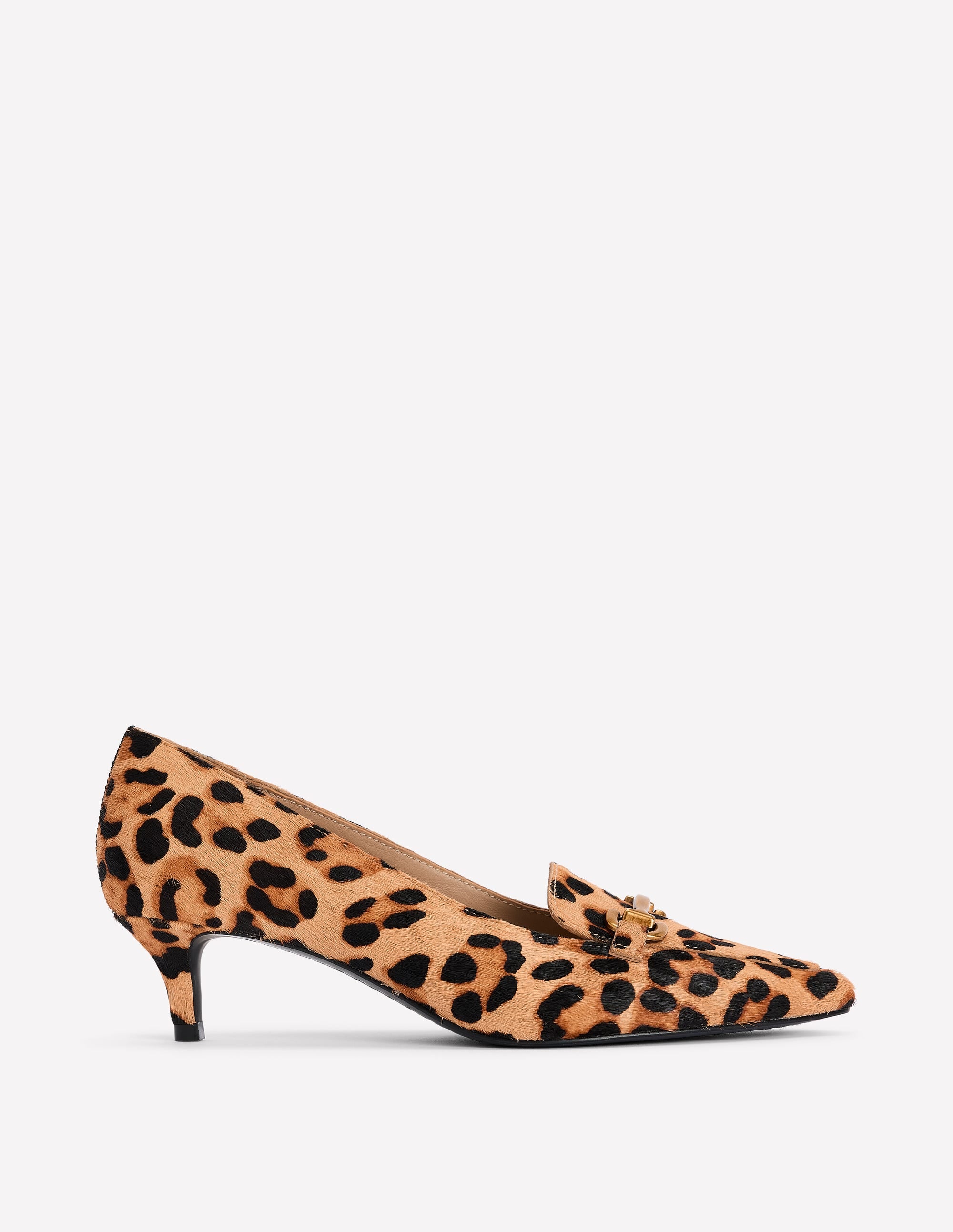 Iris Heel Snaffle Point Loafer-Leopard - Image 1
