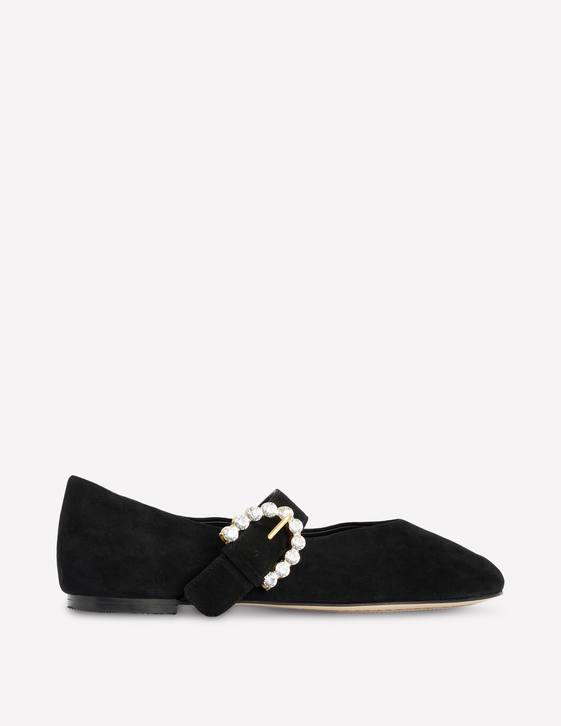 Kylie Flat Buckle Mary Jane-Black-1