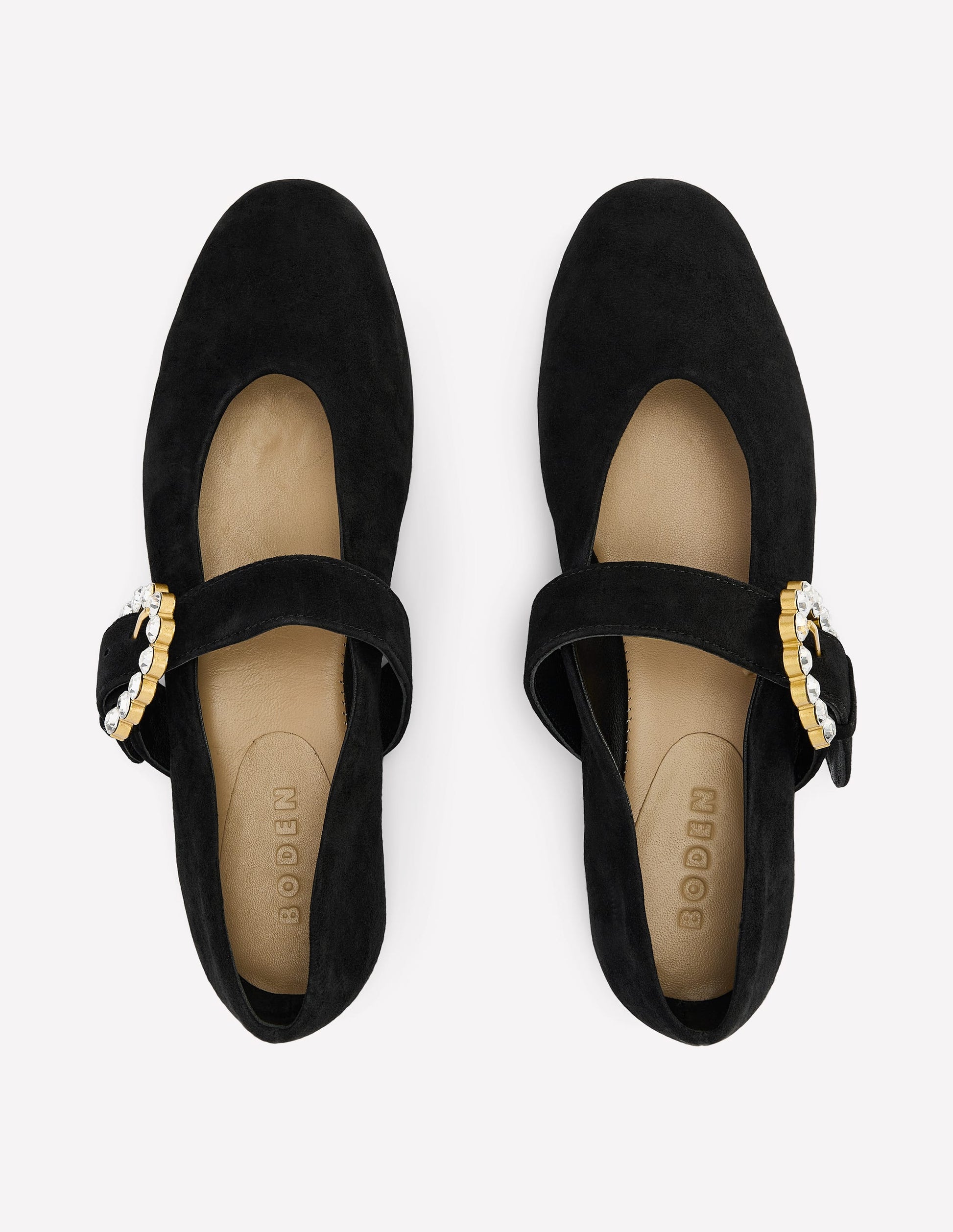Kylie Flat Buckle Mary Jane-Black-6