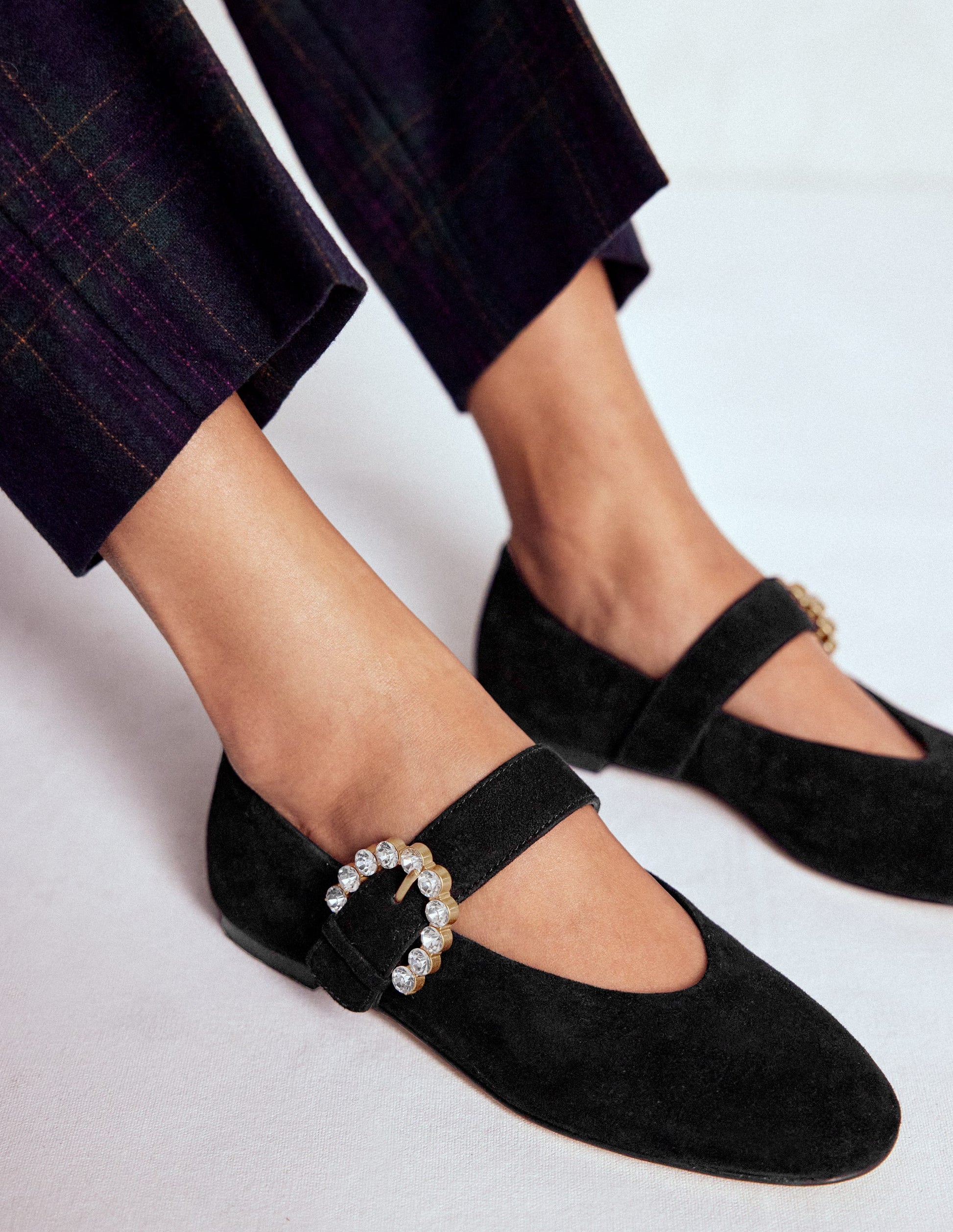 Kylie Flat Buckle Mary Jane-Black-2