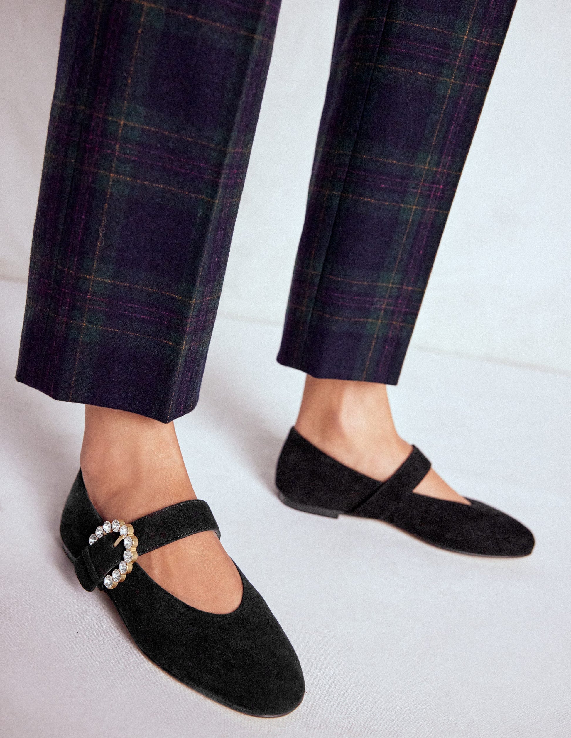 Kylie Flat Buckle Mary Jane-Black-3