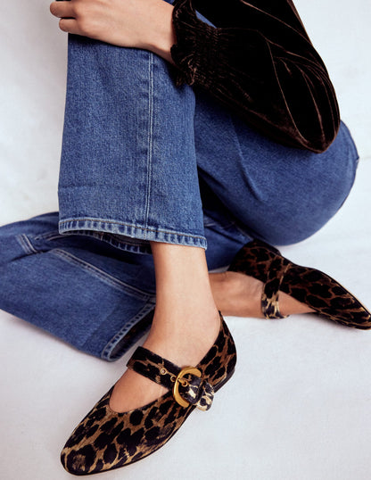 Kylie Flat Buckle Mary Jane-Leopard-2