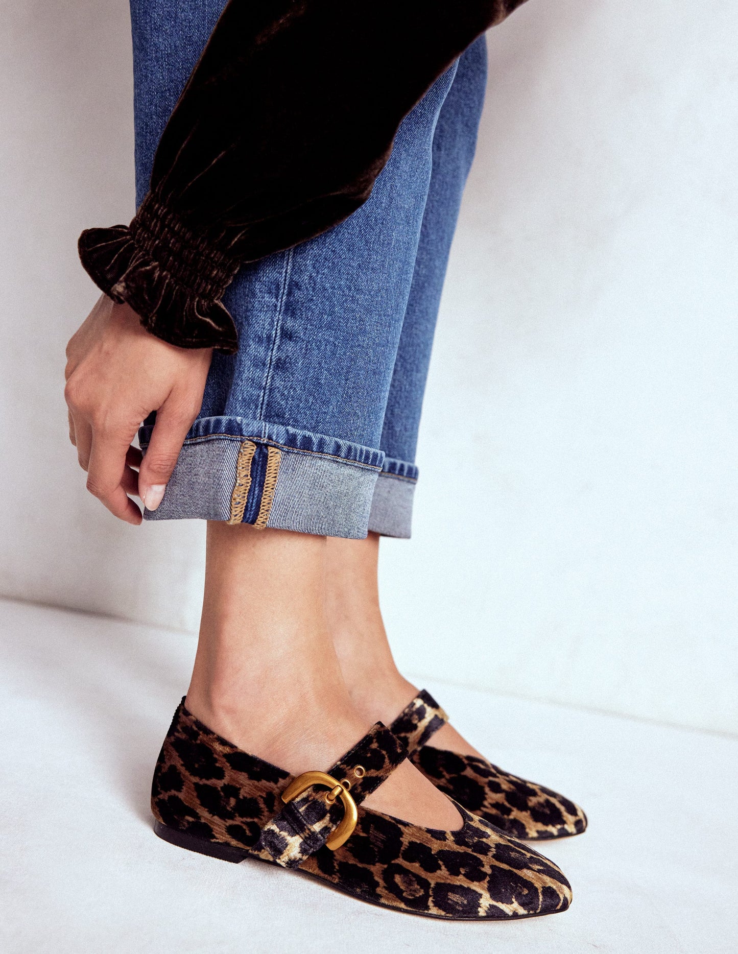Kylie Flat Buckle Mary Jane-Leopard