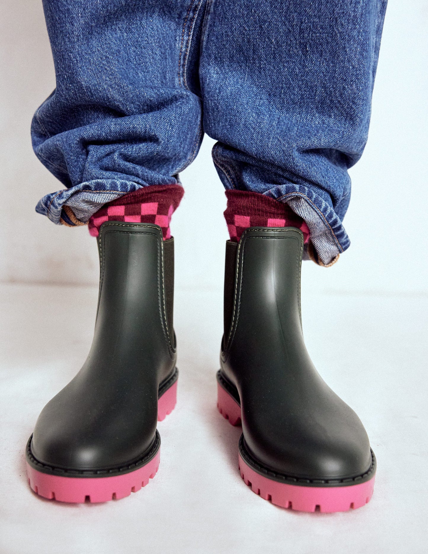 Chelsea Wellie Boots-Woodland Green