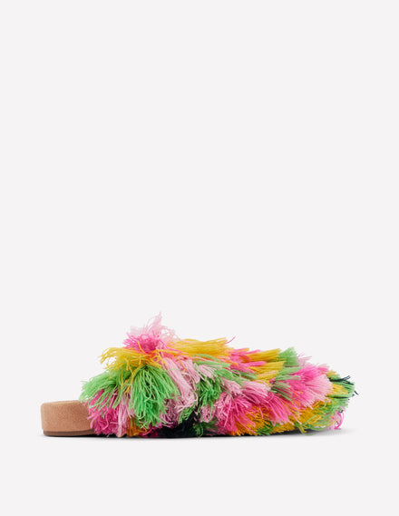 Multi Texture Mules-Multi