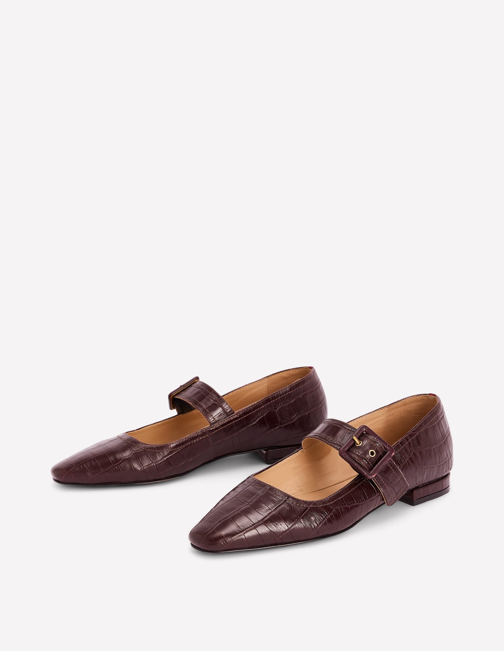 Vic Chisel Toe Mary Janes-Oxblood - Image 3