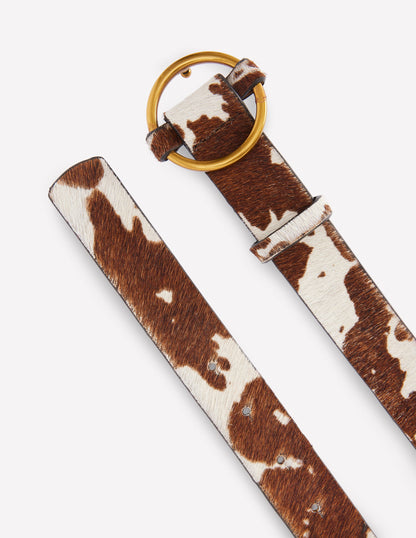 Heritage Classic Belt-Brown/Ivory-3