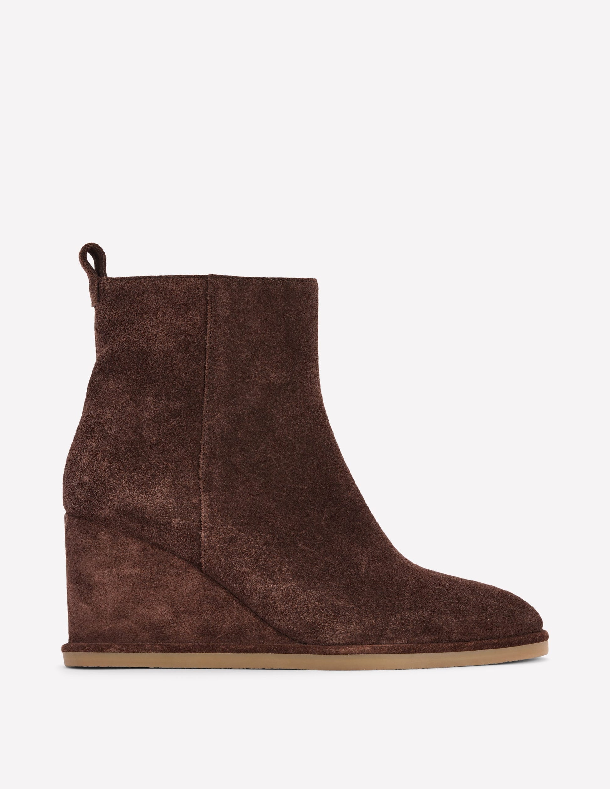Smart Wedge Boots-Bitter Chocolate-1