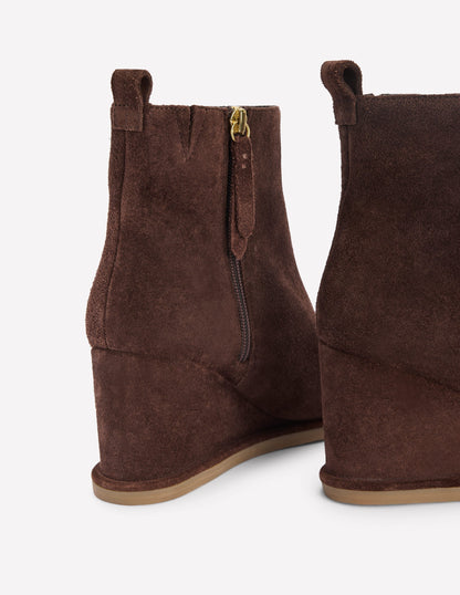 Smart Wedge Boots-Bitter Chocolate-4