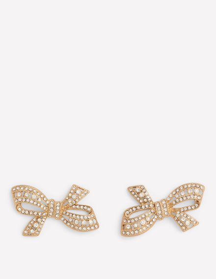Jewel Novelty Earrings-Gold Colour