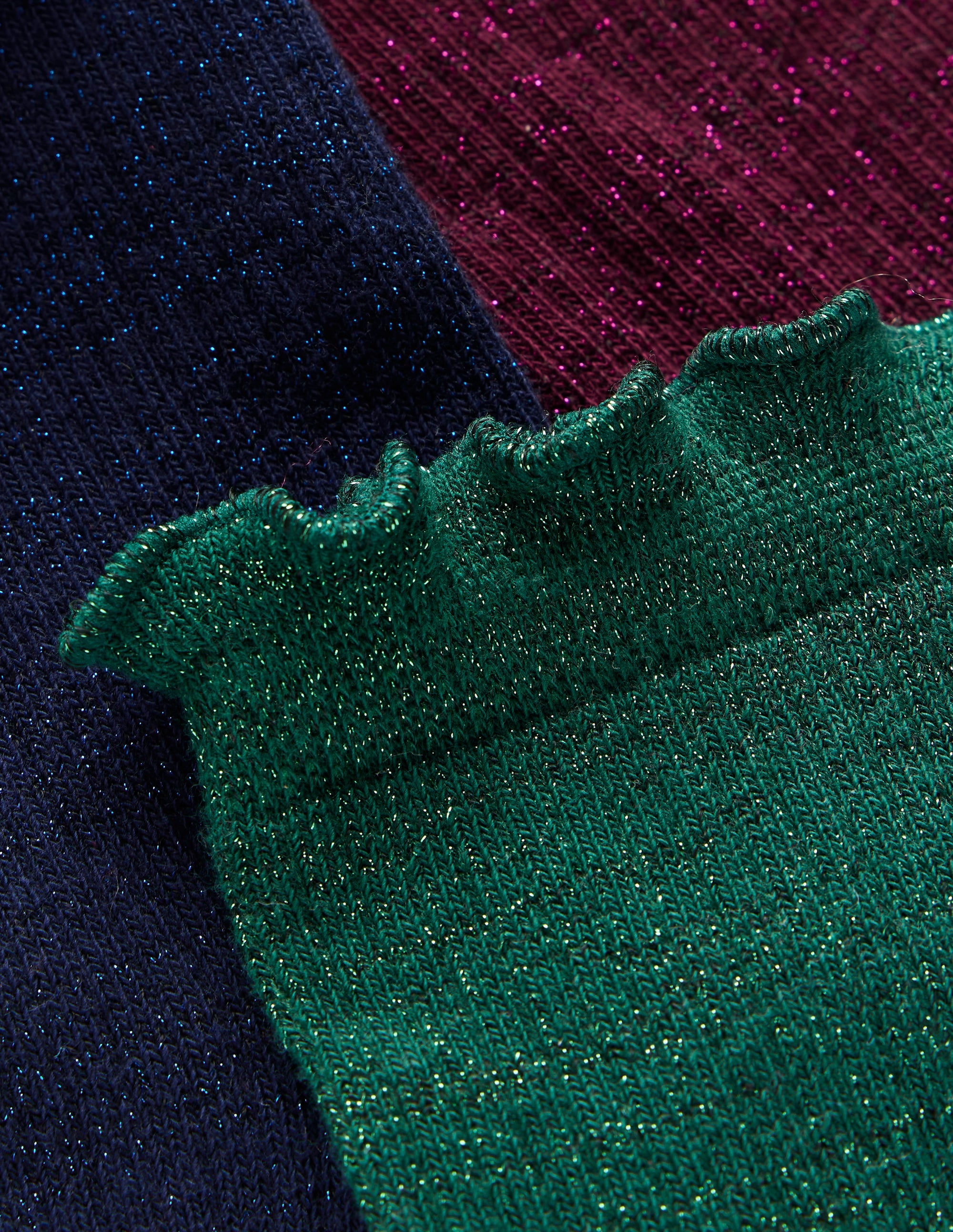 3-Pack Sparkle Socks-Multi - Image 3