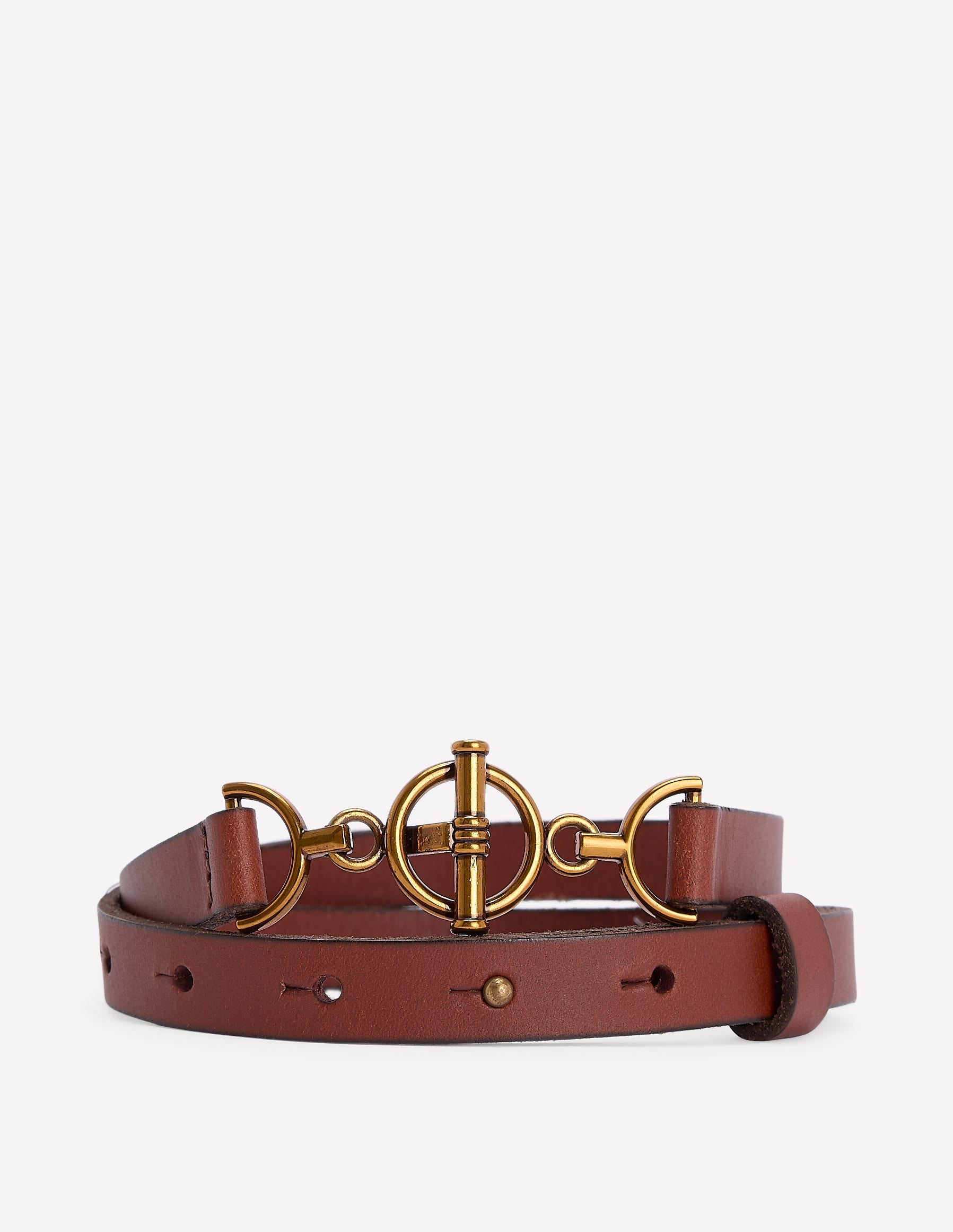 T-bar Ring Belt-Tan - Image 1