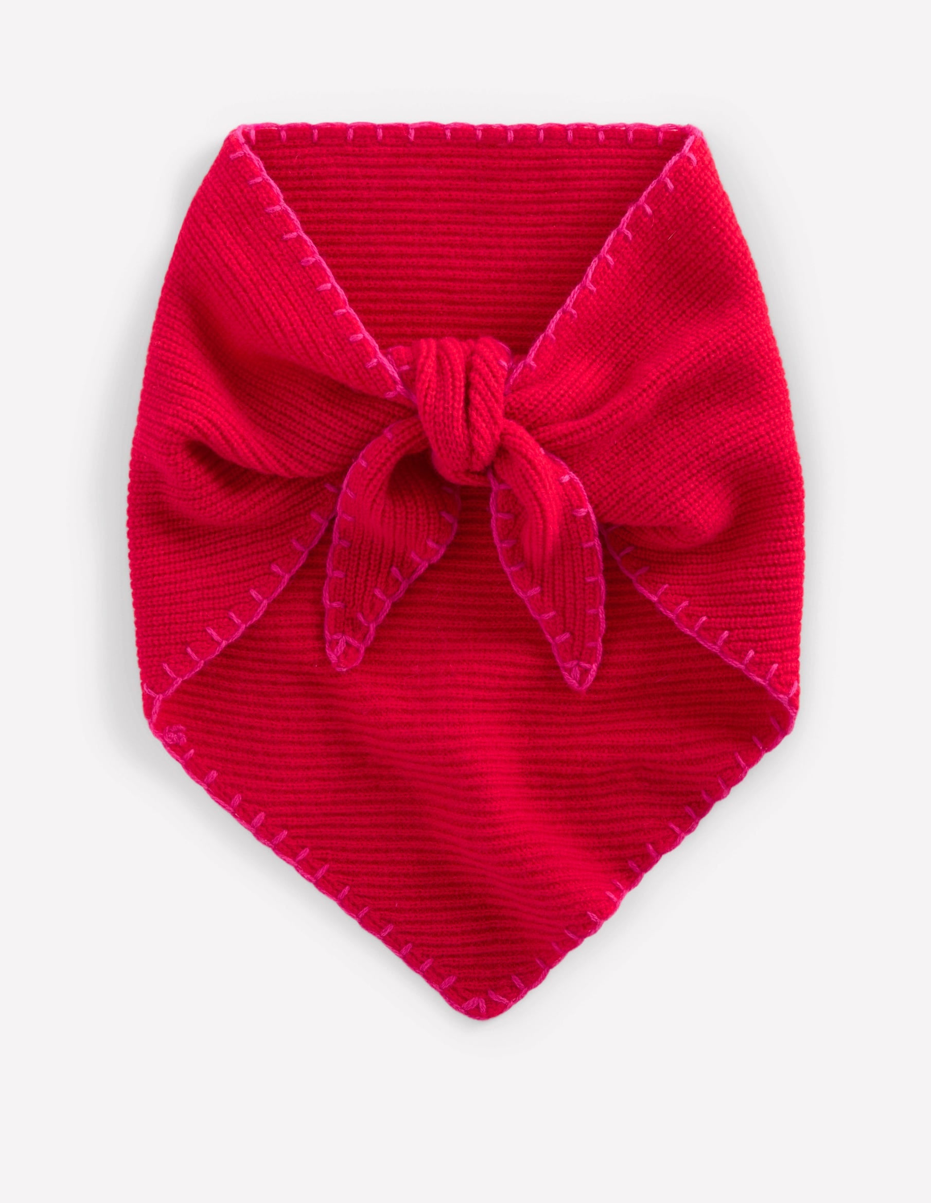 Wool Neckerchief-Plain Red - Image 1