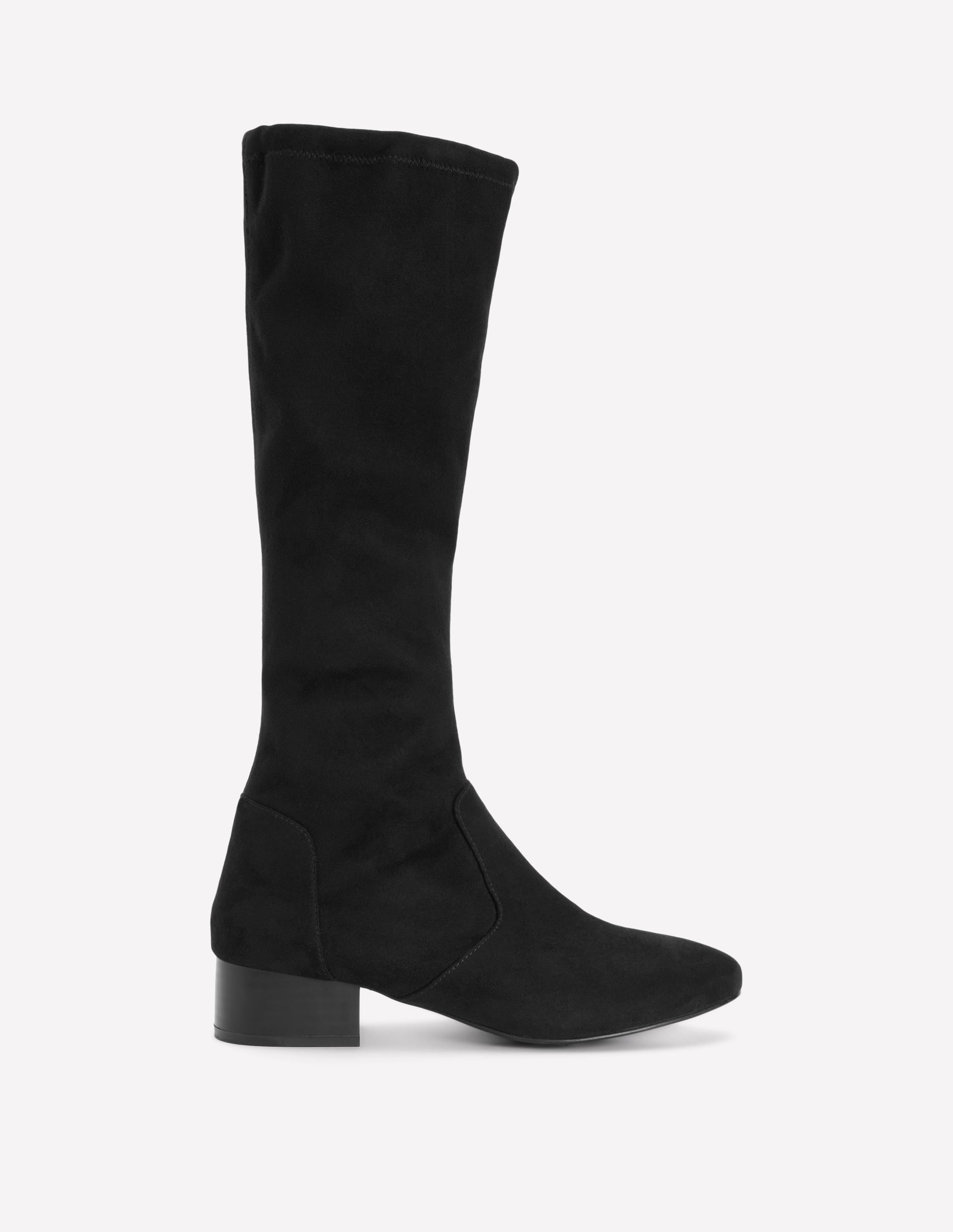 Flat Stretch Boots-Black - Image 1