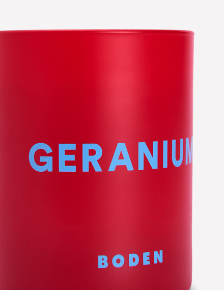 Single Candle-Geranium