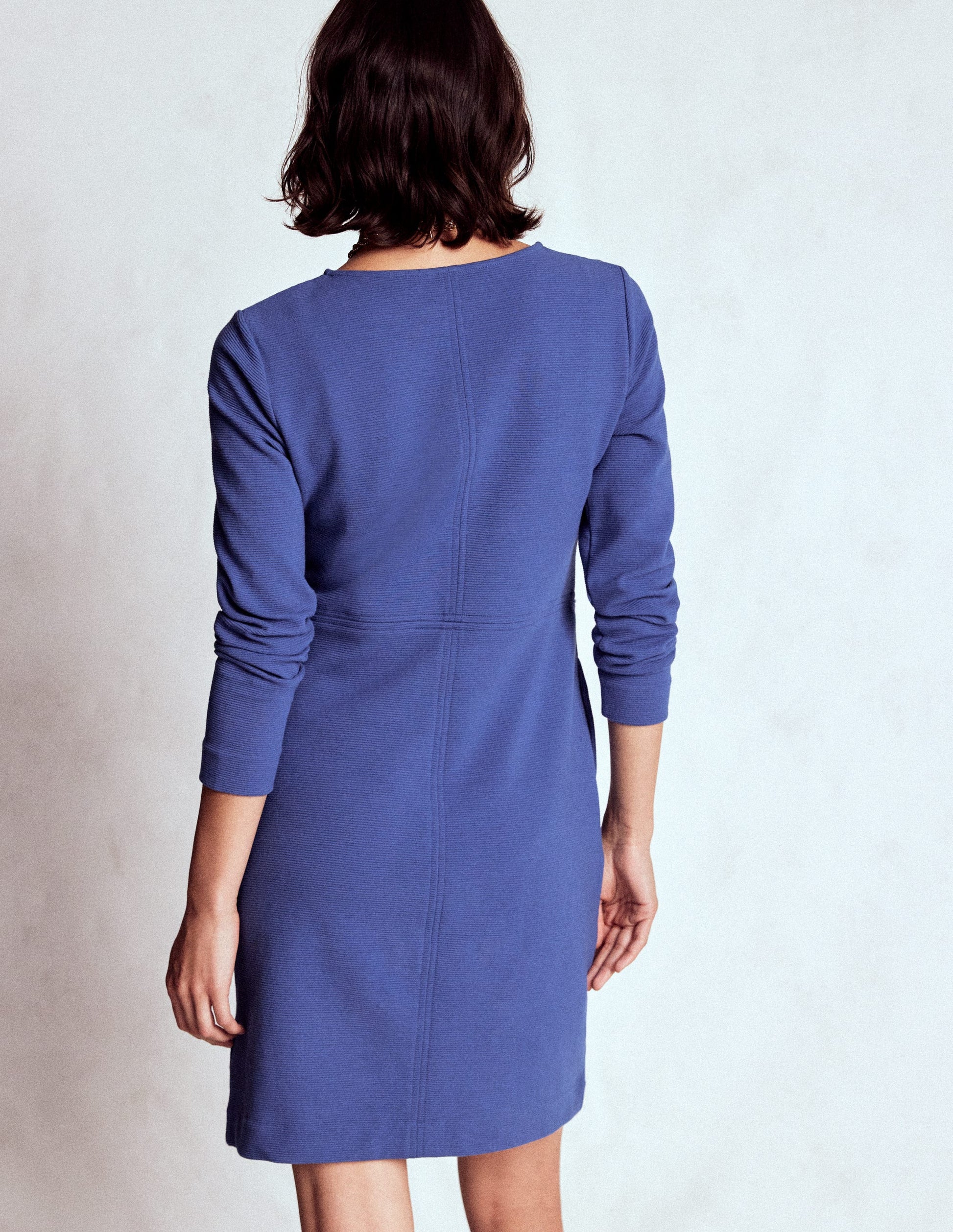Cornelia Ottoman Dress-Denim Blue-3