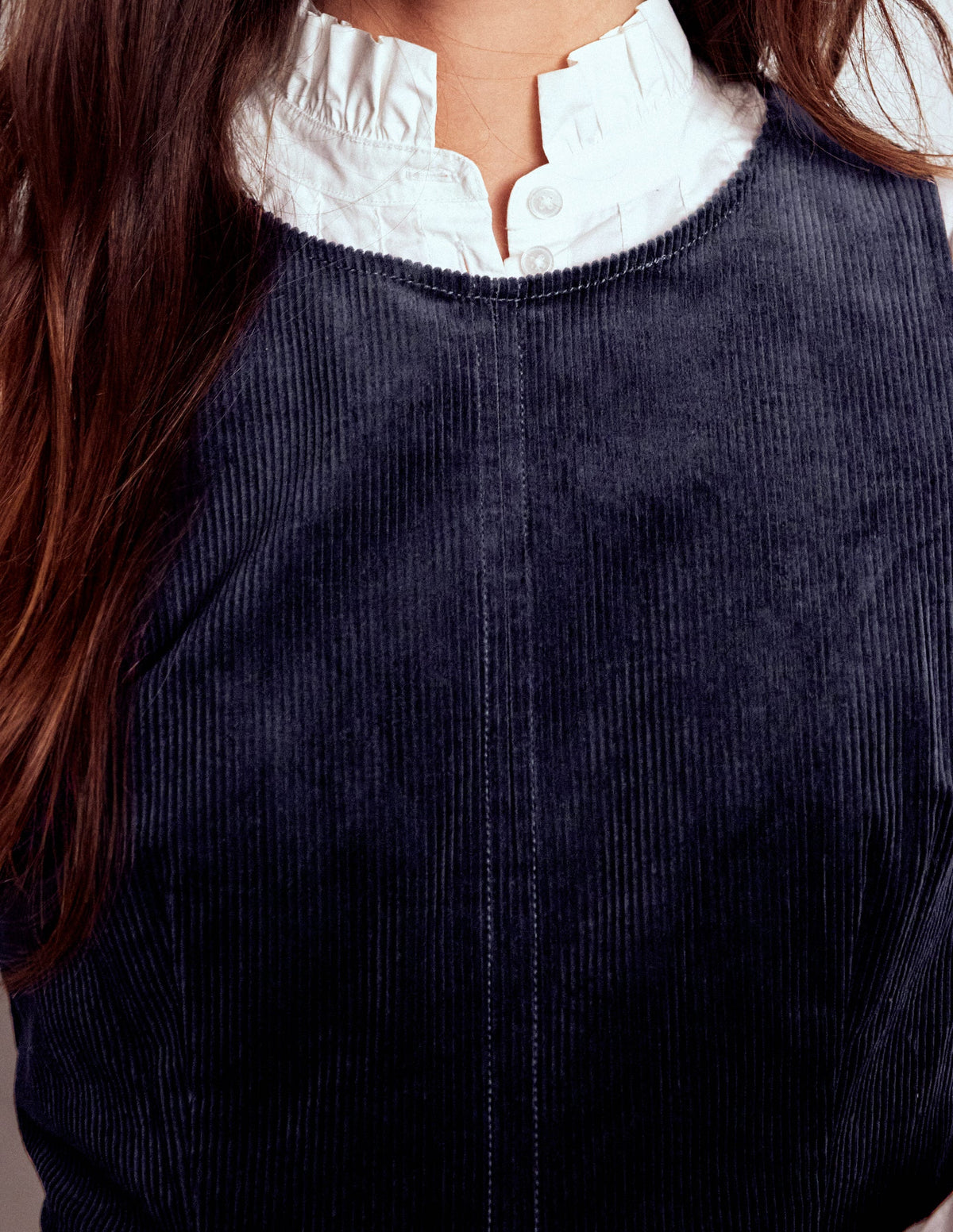 Annie Cord Shift Dress-Navy - Image 2