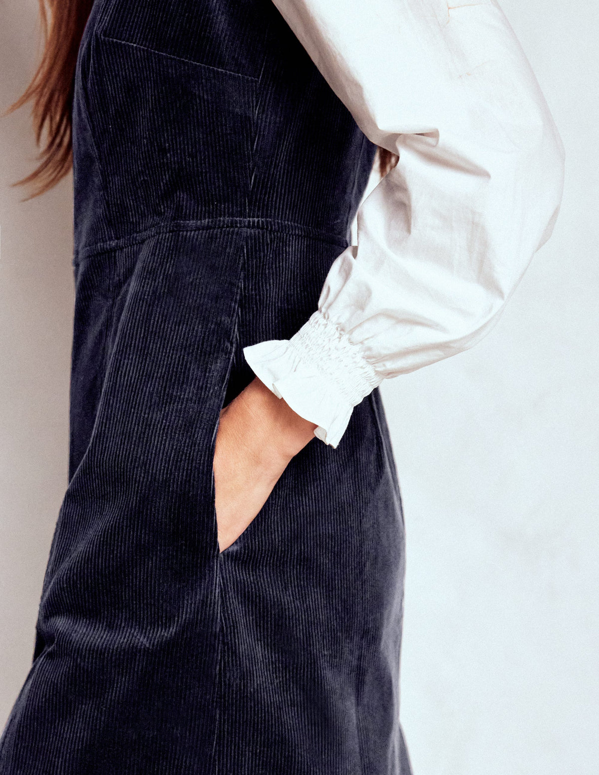 Annie Cord Shift Dress-Navy - Image 5