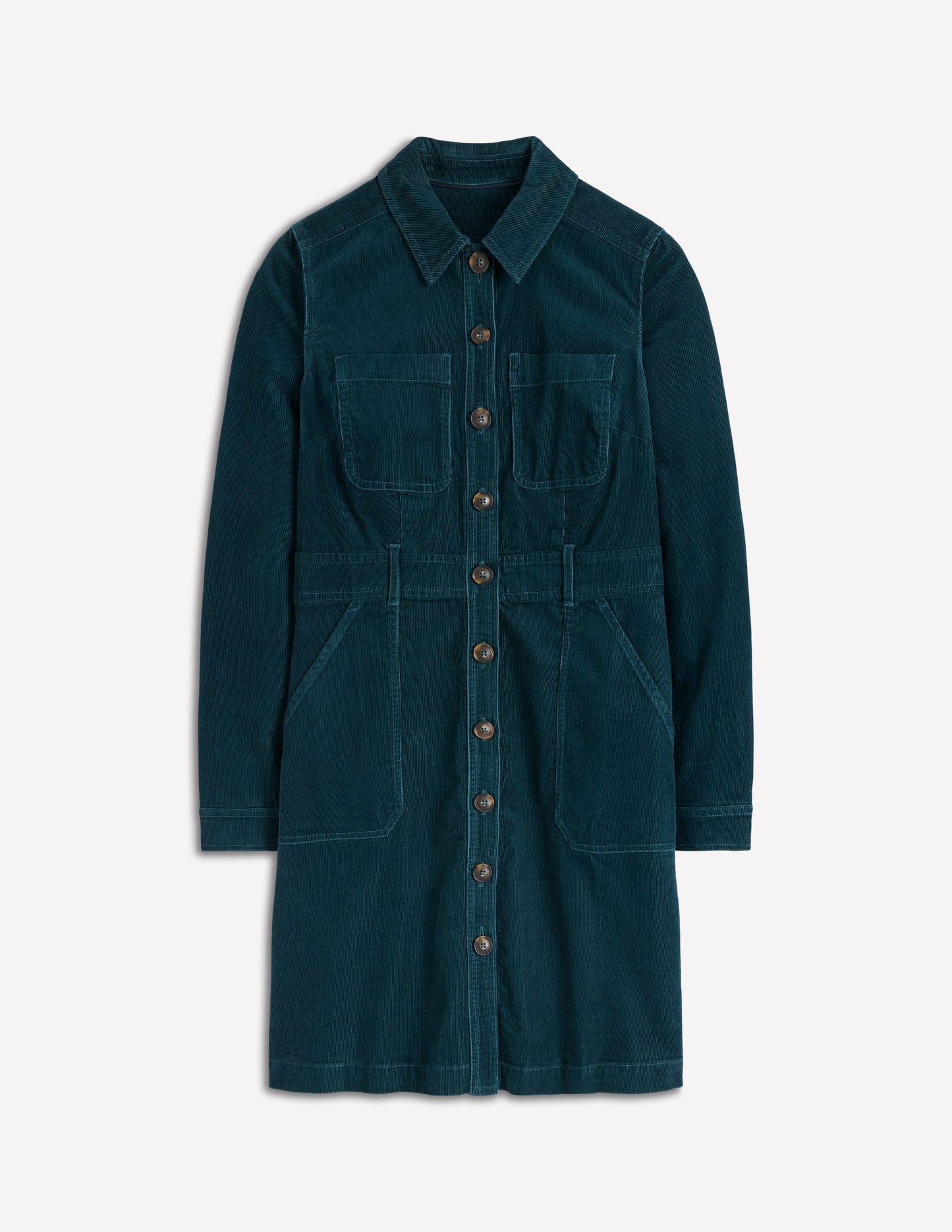 Amanda Cord Short Dress-Midnight Teal