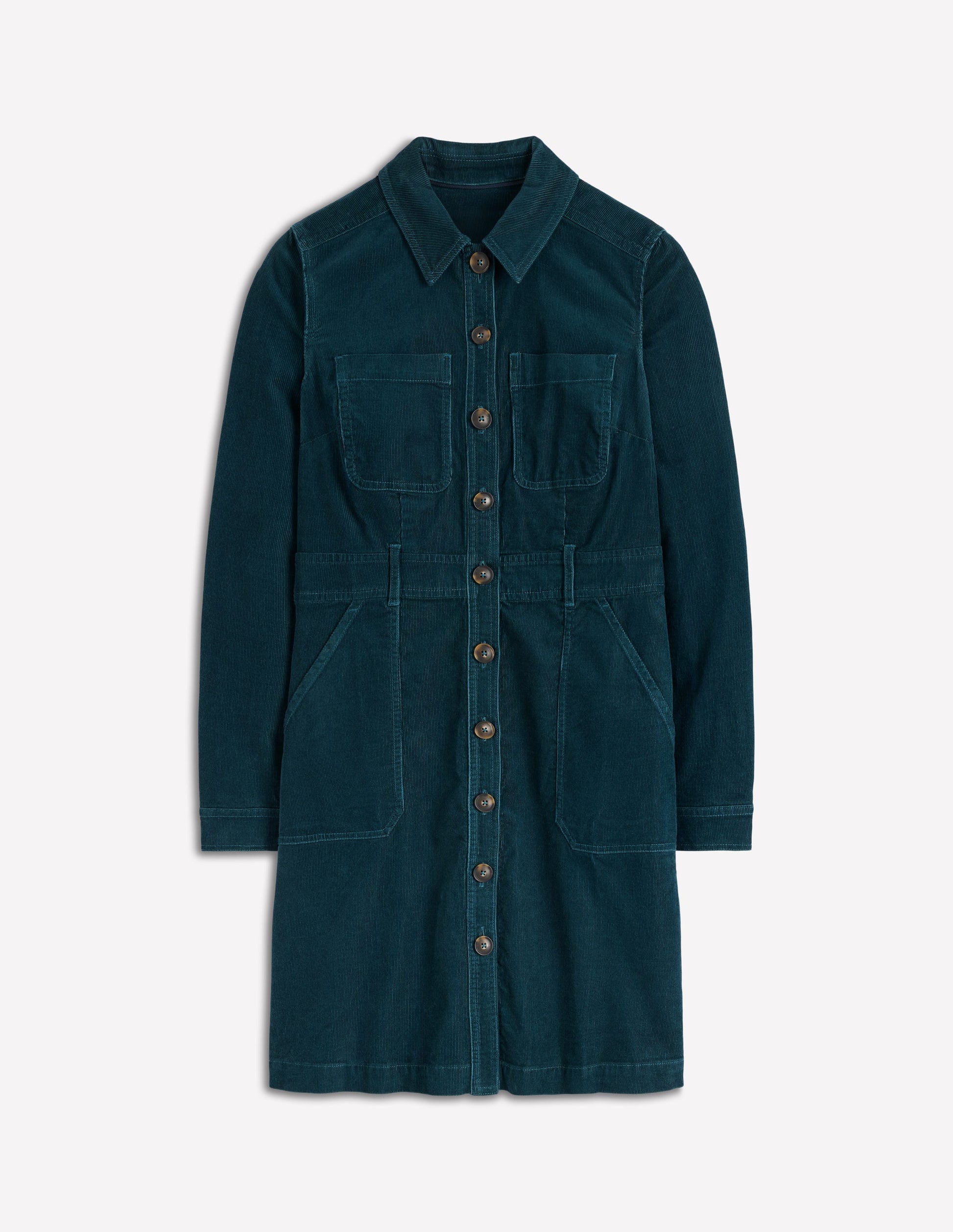 Amanda Cord Short Dress-Midnight Teal-5