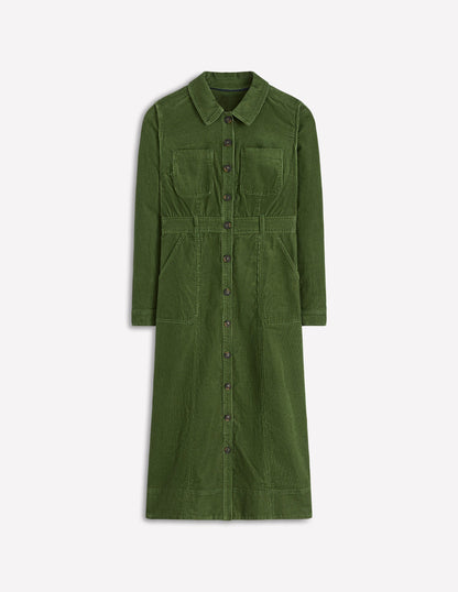 Amanda Cord Midi Dress-Fern-6