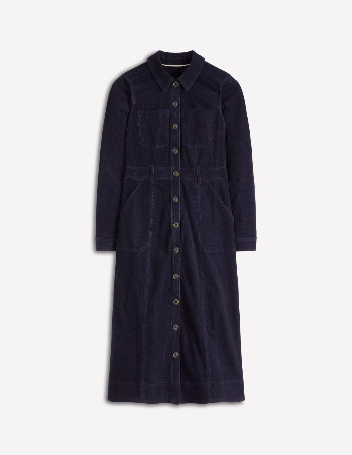 Amanda Cord Midi Dress-Navy - Image 6