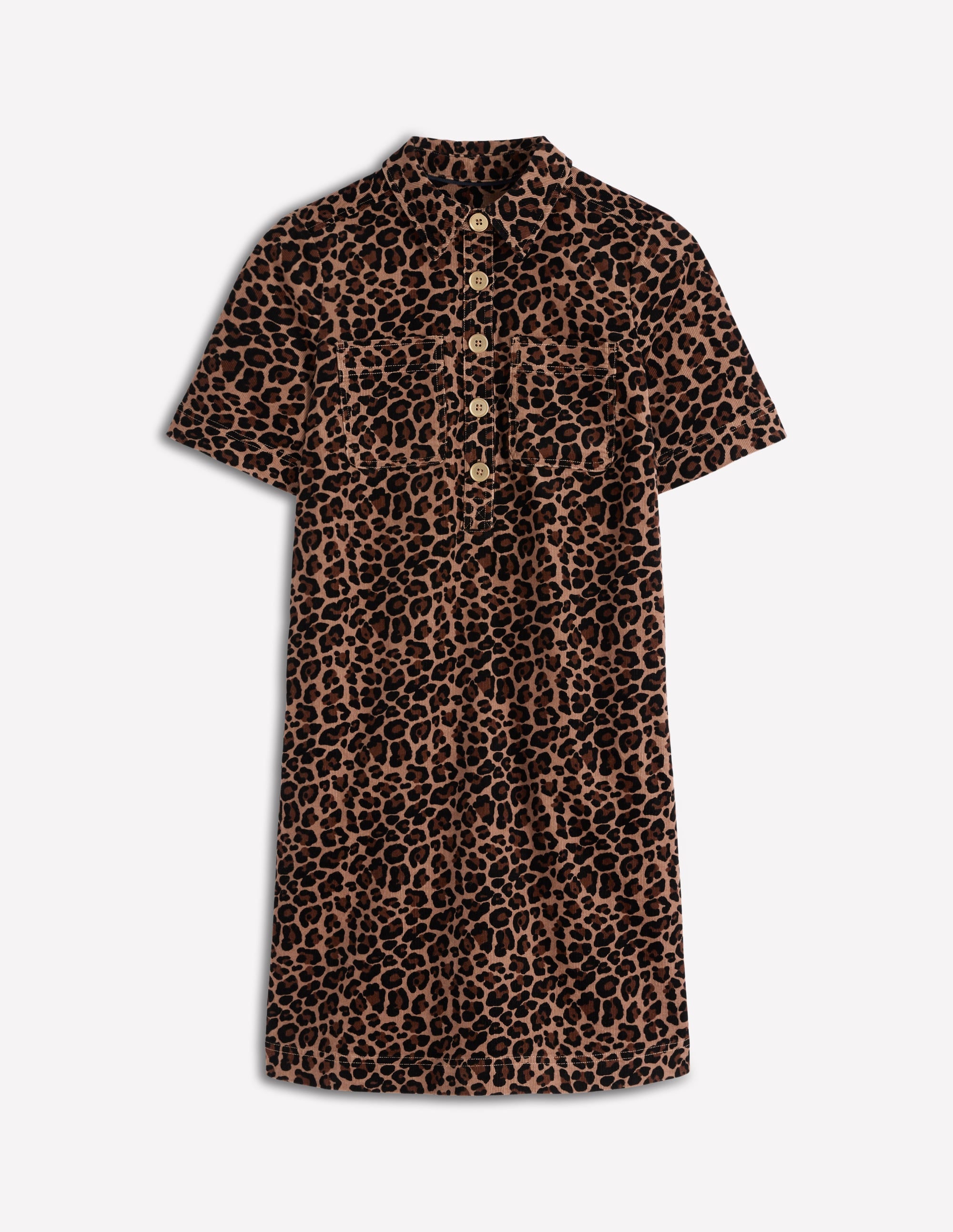 Zia Cord Pocket Shirt Dress-Multi, Cheetah Pop - Image 7