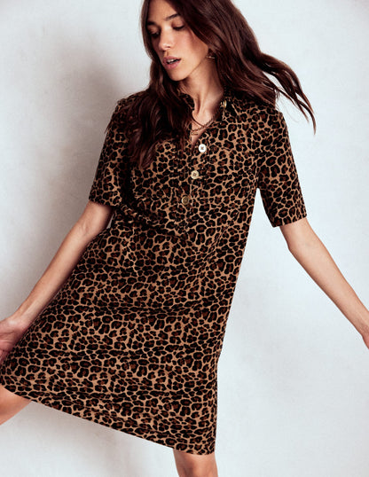 Zia Cord Pocket Shirt Dress-Multi, Cheetah Pop-2