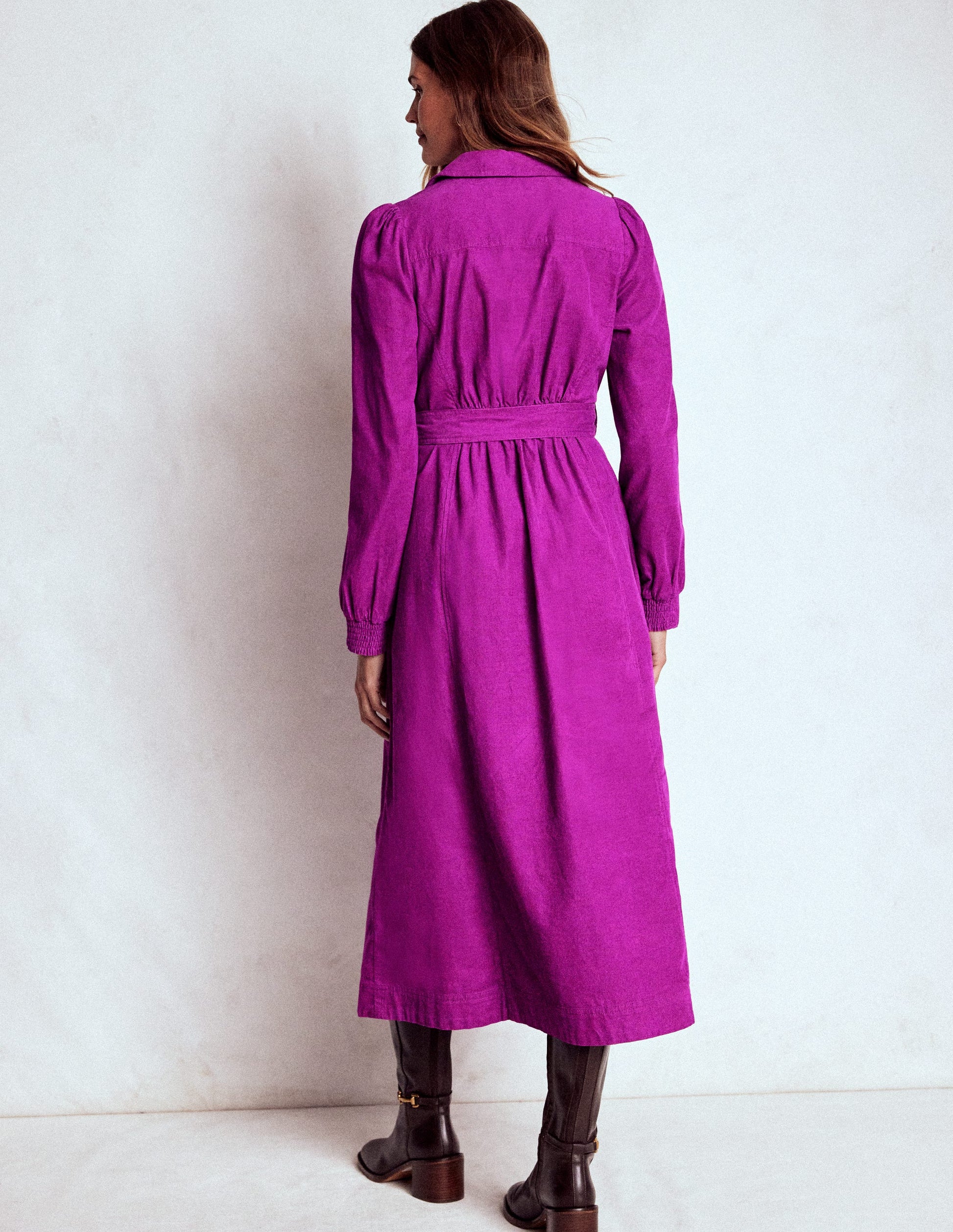 Adelaide Zip Cord Midi Dress-Regal Purple-3