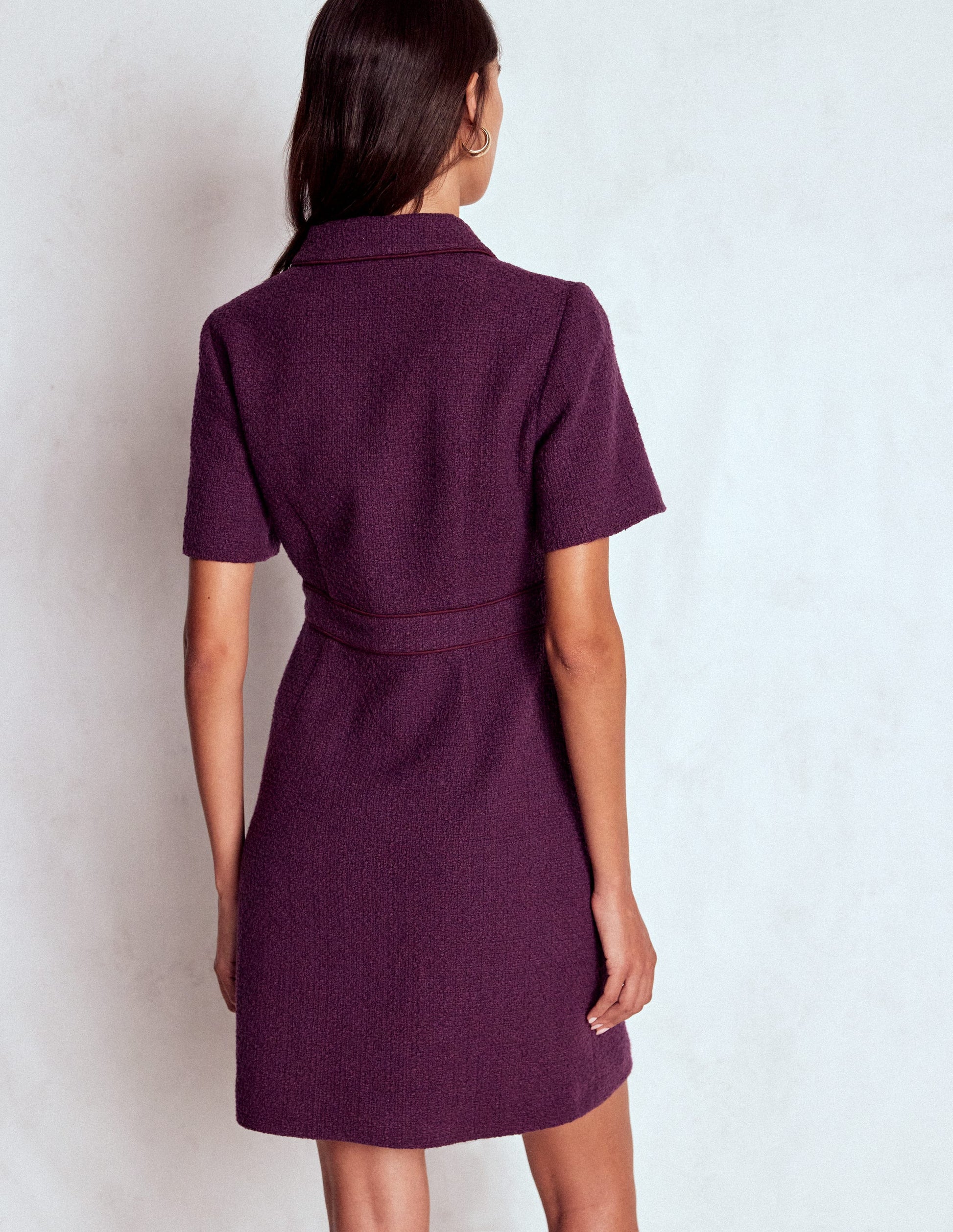 Eda Cotton Shift Dress-Plum Jam-4