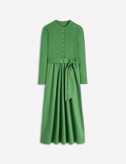 Button Detail Mix Dress-Fairway-5