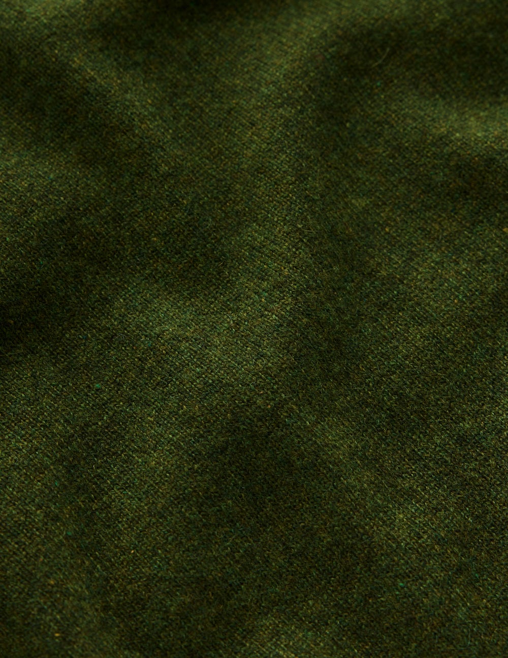 Eva Cashmere Crew Neck Jumper-Leaf Green Melange-7