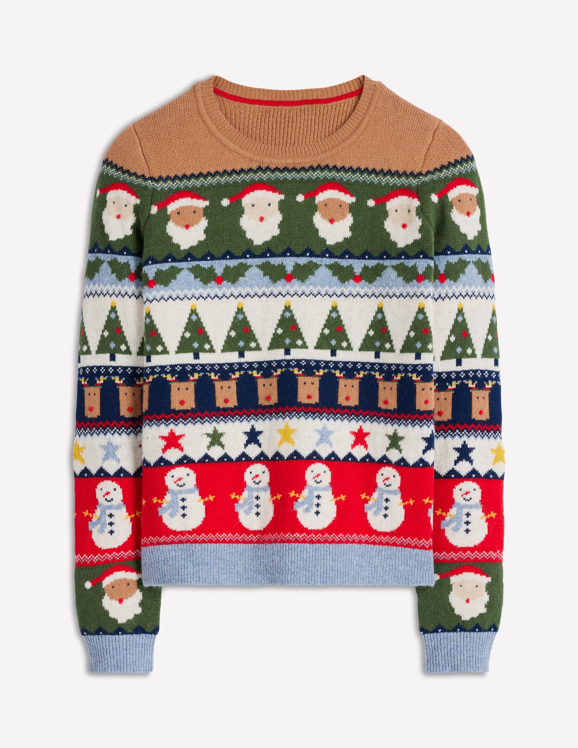 Edie Fair Isle Jumper-Multi, Christmas Fair Isle - Image 5