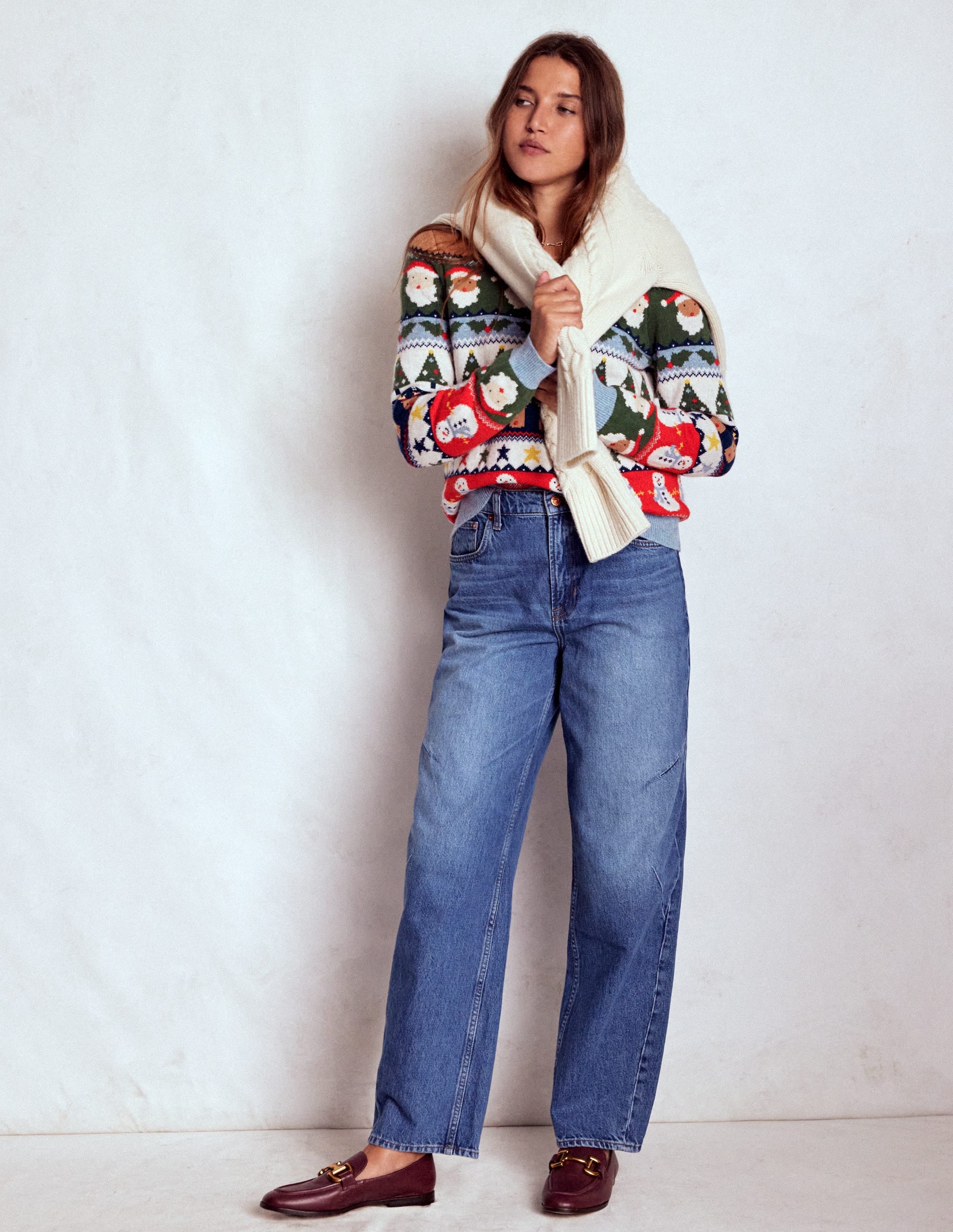 Edie Fair Isle Jumper-Multi, Christmas Fair Isle - Image 4