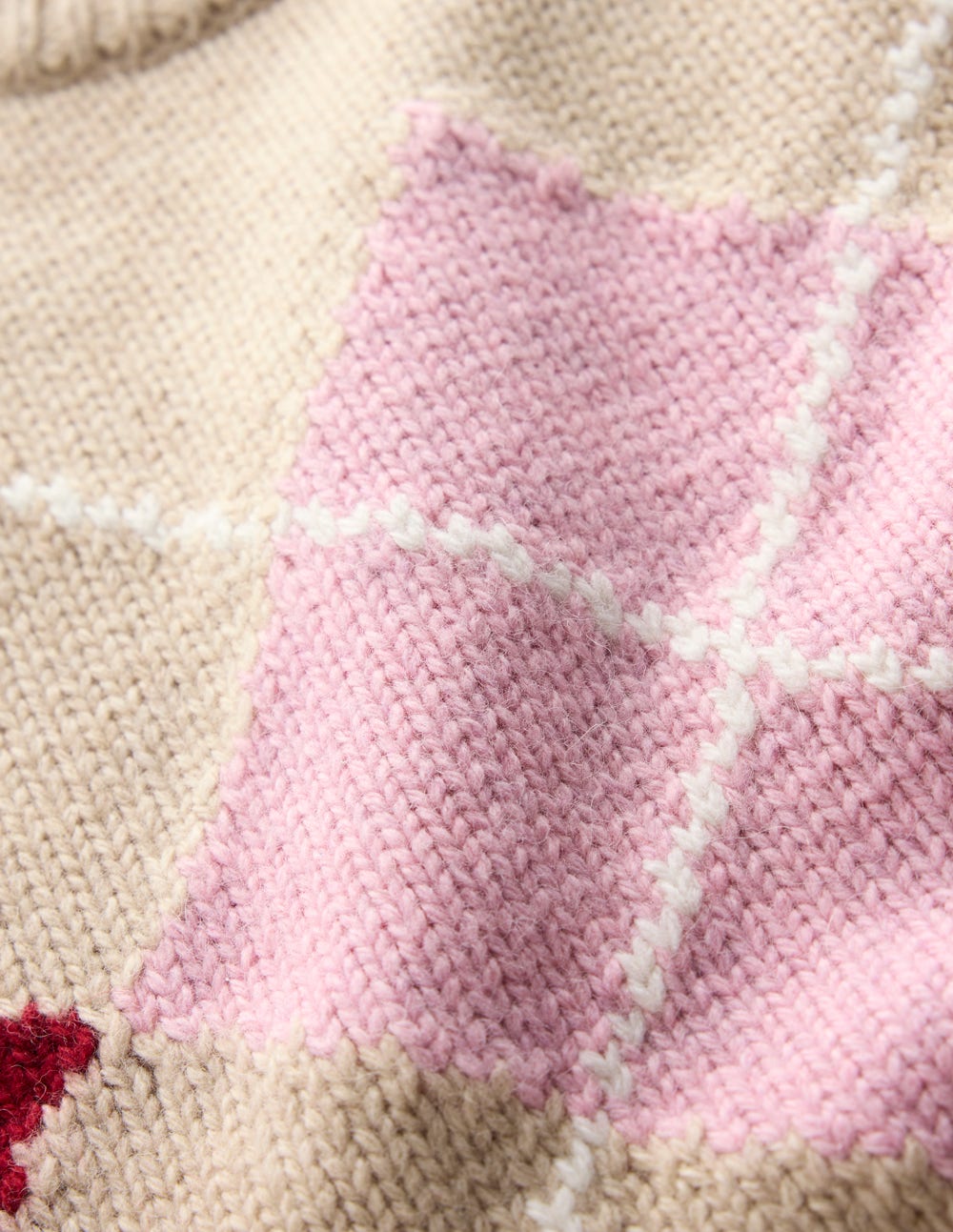Eleanor Fair Isle Tank-Chinchilla Melange Argyle